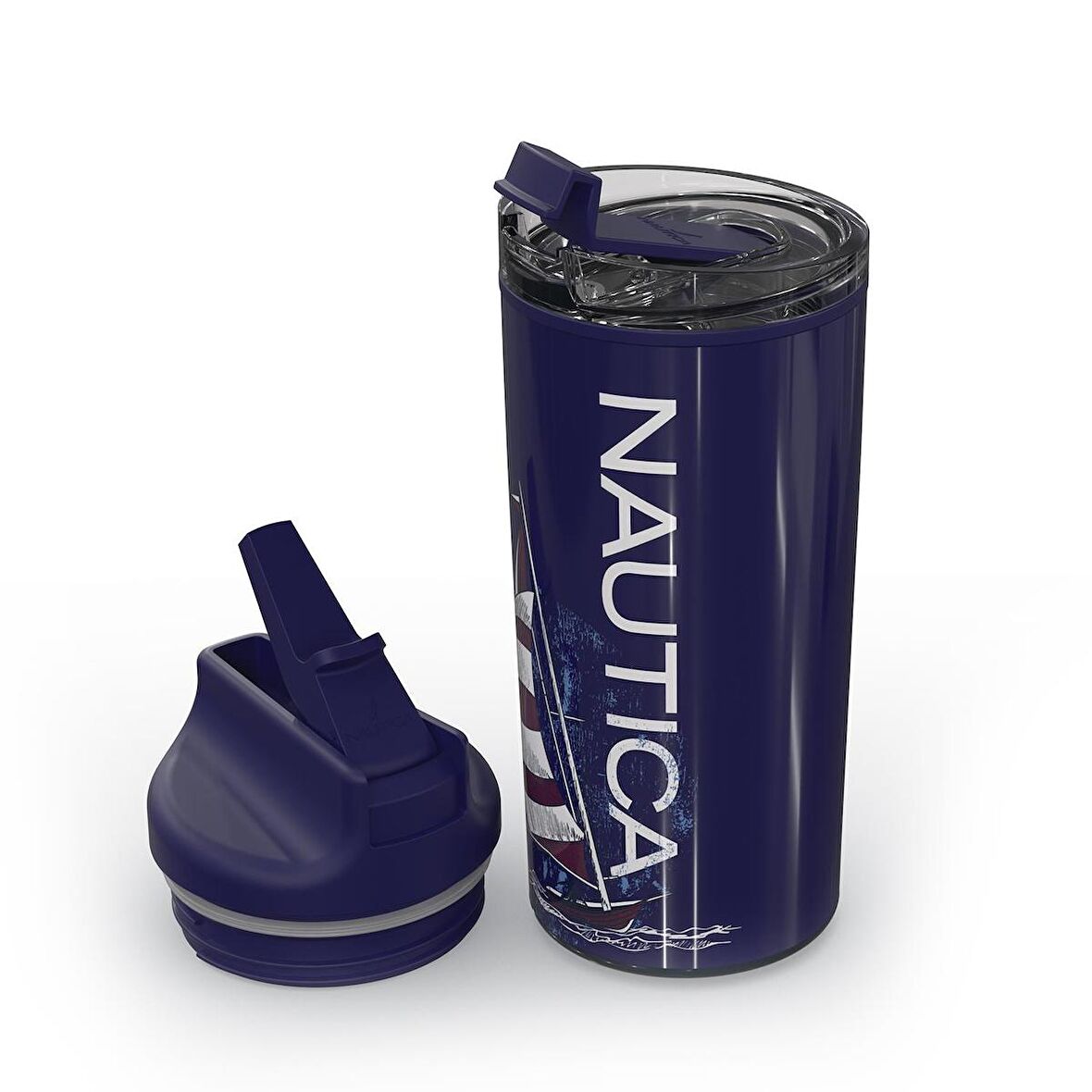 Nautica NTM02 Sport Termos Paslanmaz Çelik 500 ml Navy Sail