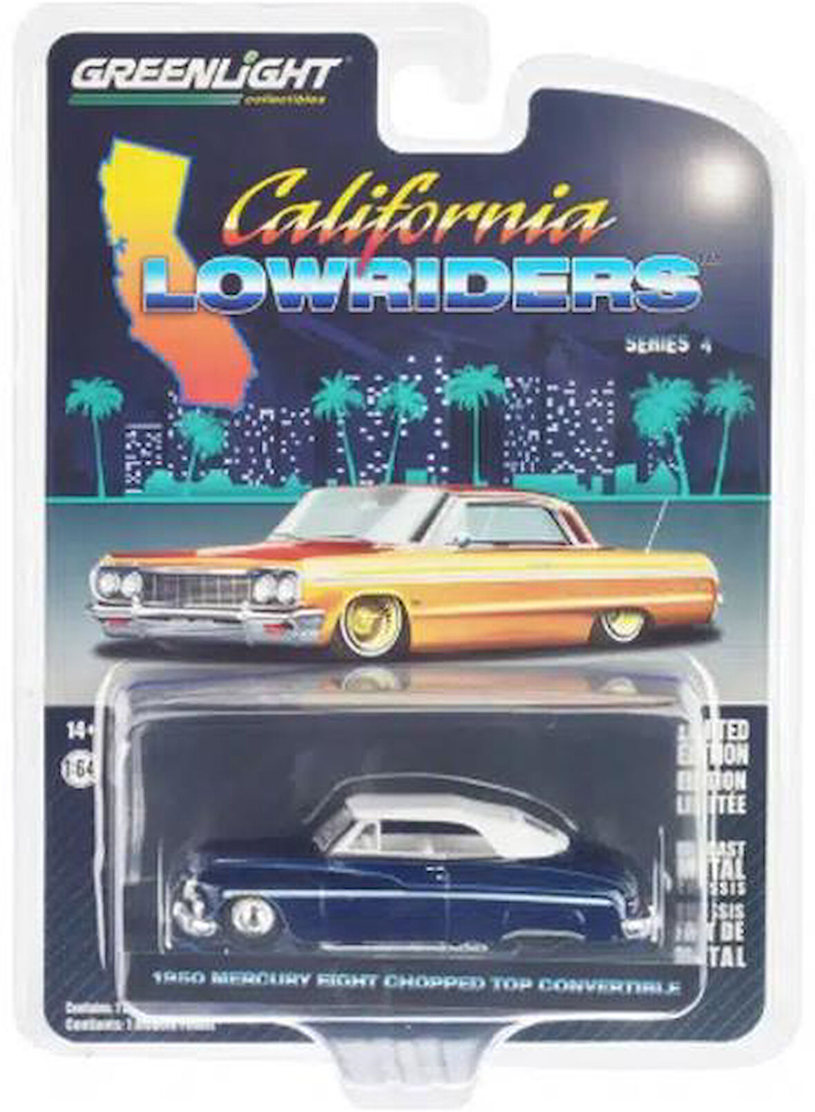 Greenlight California Lowriders 1950 Mercury Eight Chopped Top Convertible 63050-B