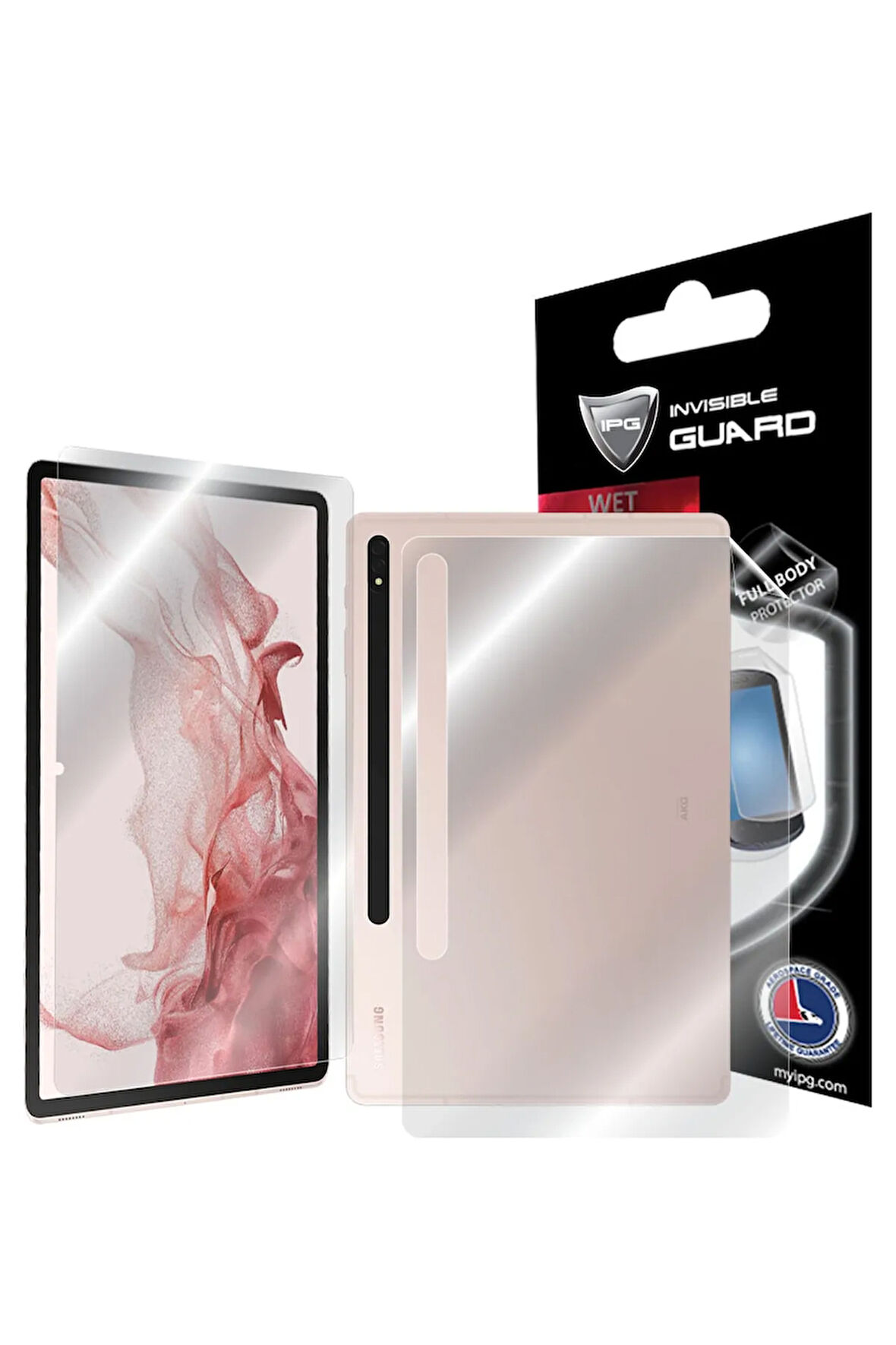 Galaxy Tab S8+ Android Tablet, 12.4” Görünmez Tam Kaplama