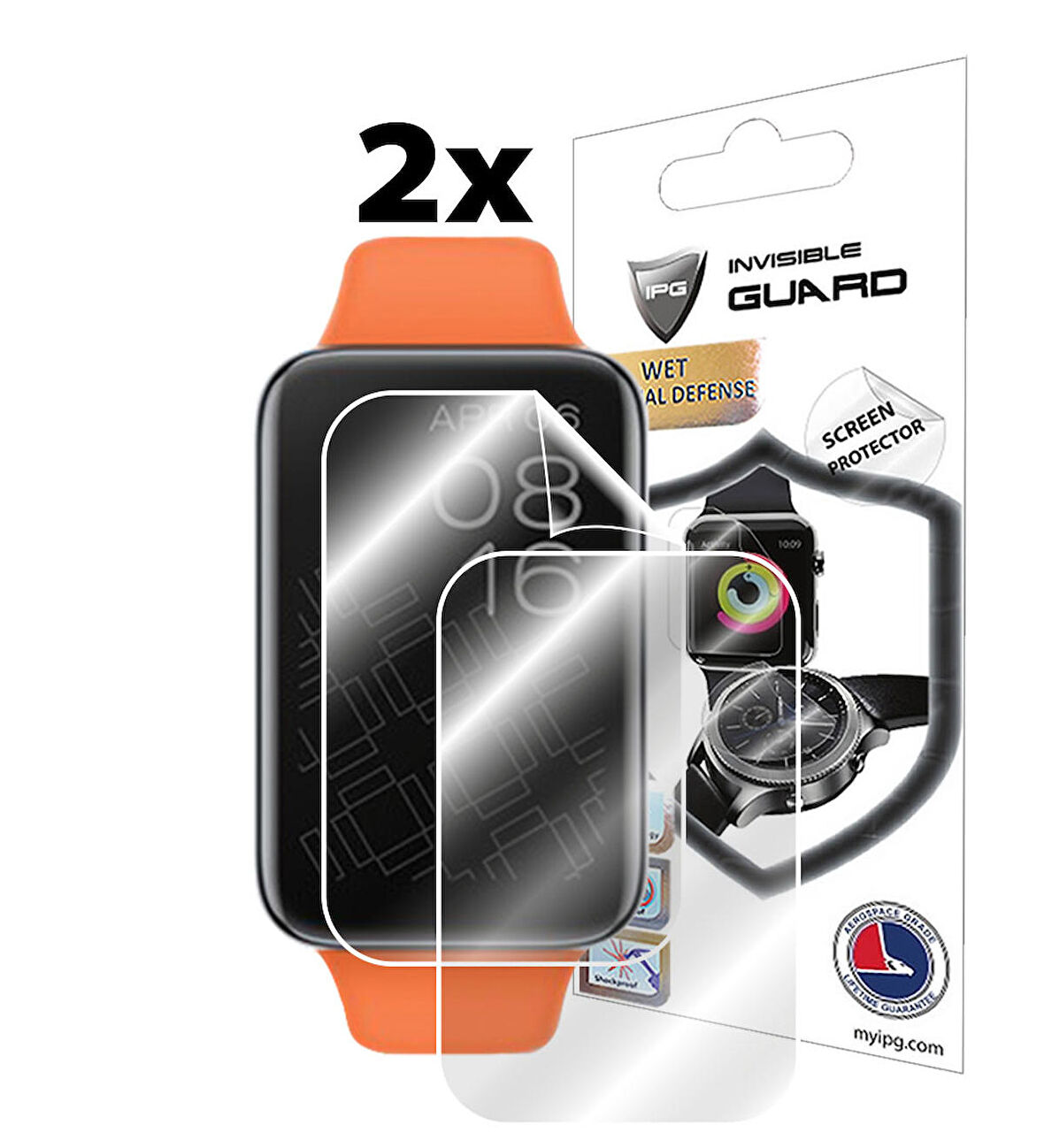 Xiaomi Mi Band 7 Pro Akıllı Saat ile uyumlu IPG Ekran Koruyucu (2 Adet)