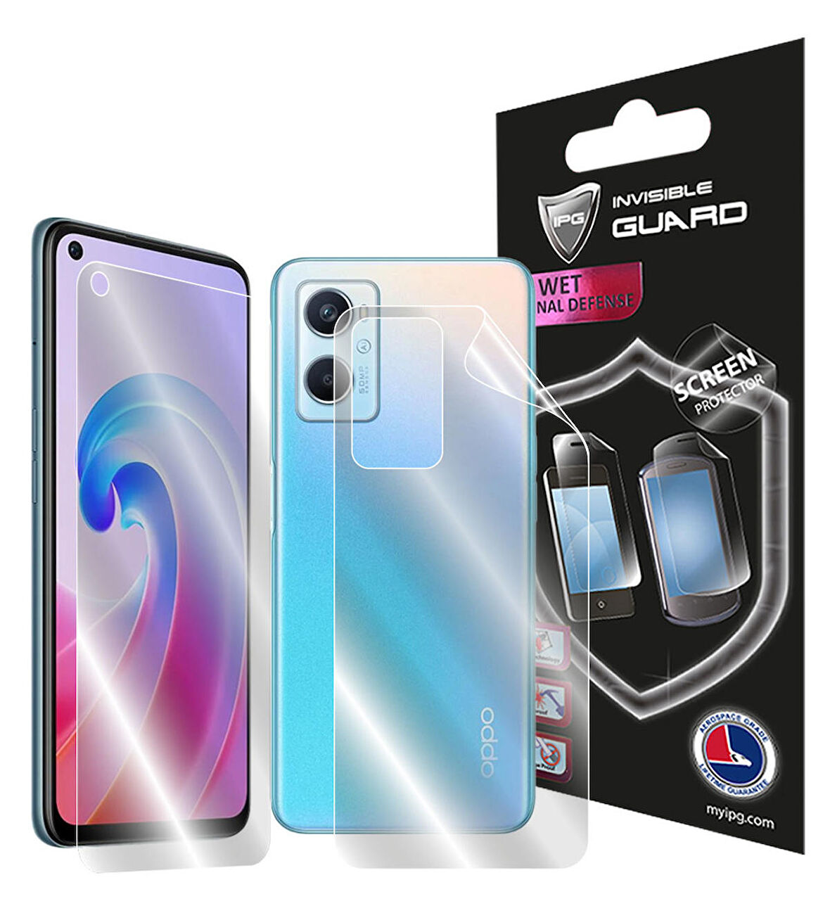 IPG Oppo A96 Tam Kaplama (Ekran ve Arka Koruma)