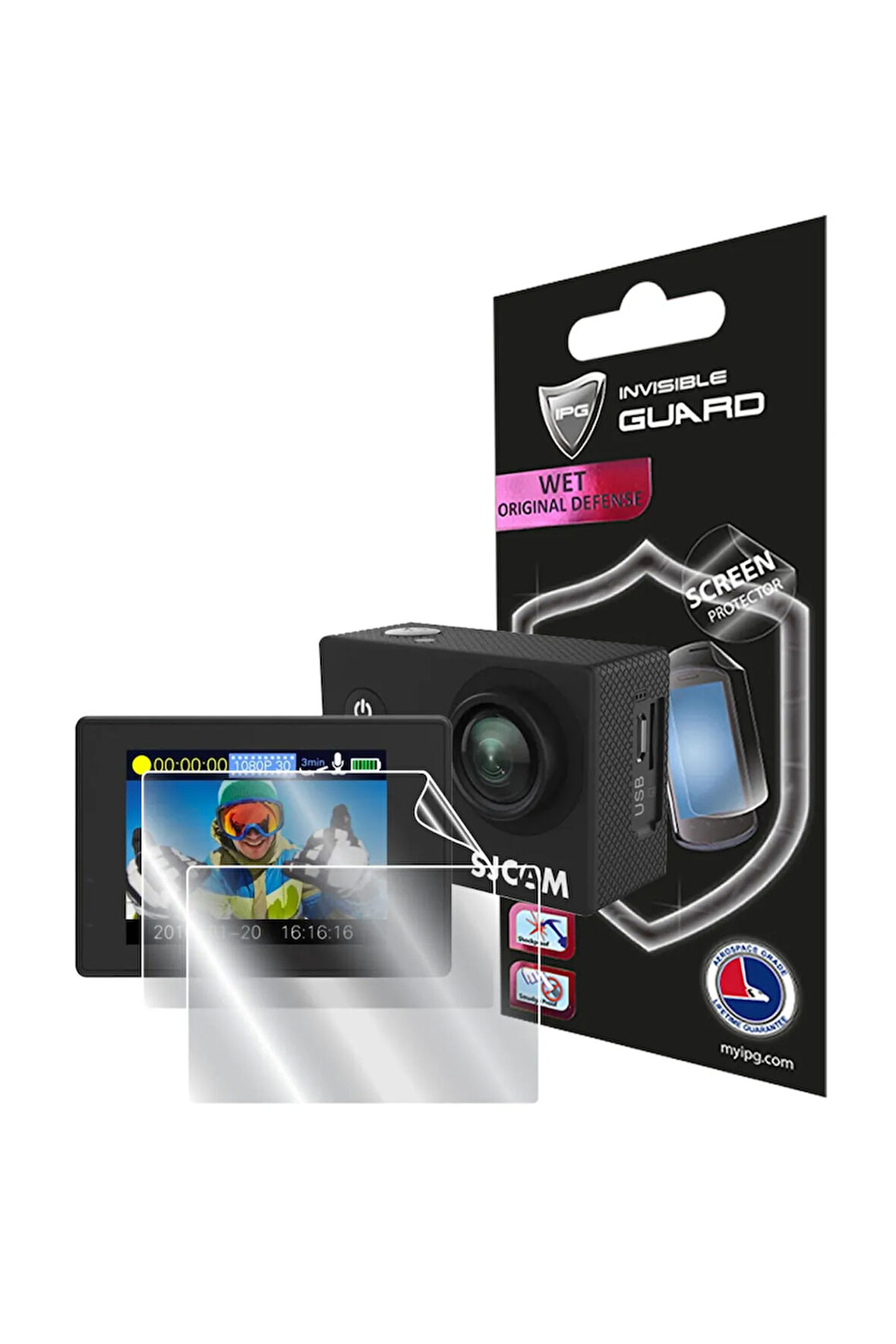 Sjcam Sj4000 Air Aksiyon Kamera Ile Uyumlu Hydrogel Ekran Koruyucu (2 ADET)