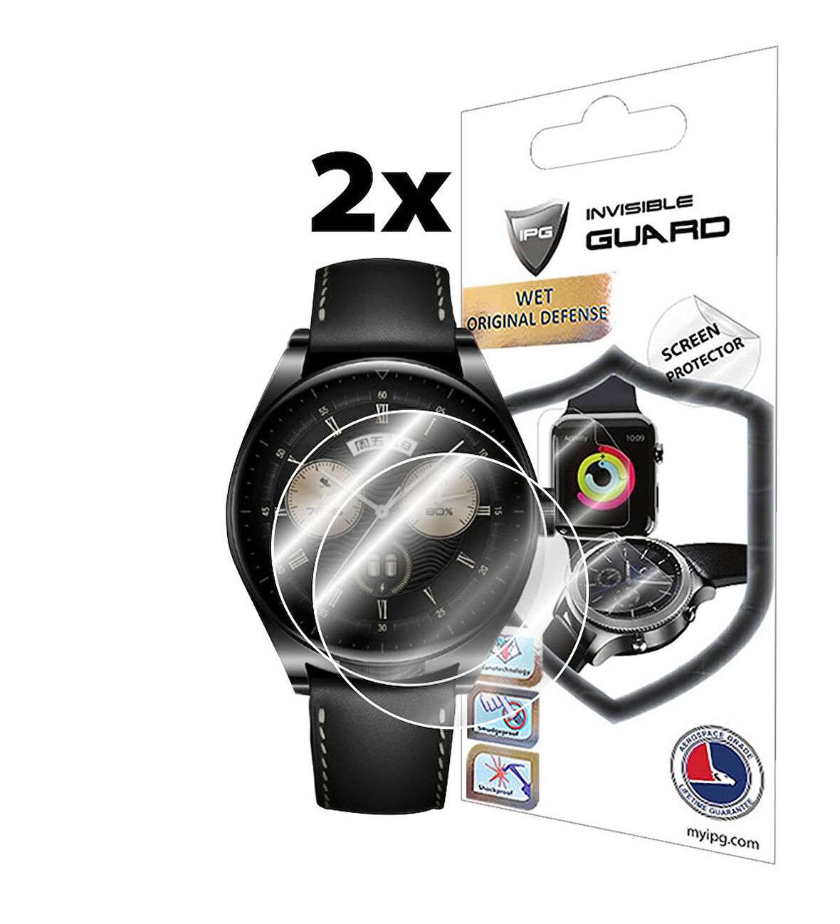 Huawei Watch Buds Akıllı Saat ile uyumlu IPG Ekran Koruyucu (2 Adet)