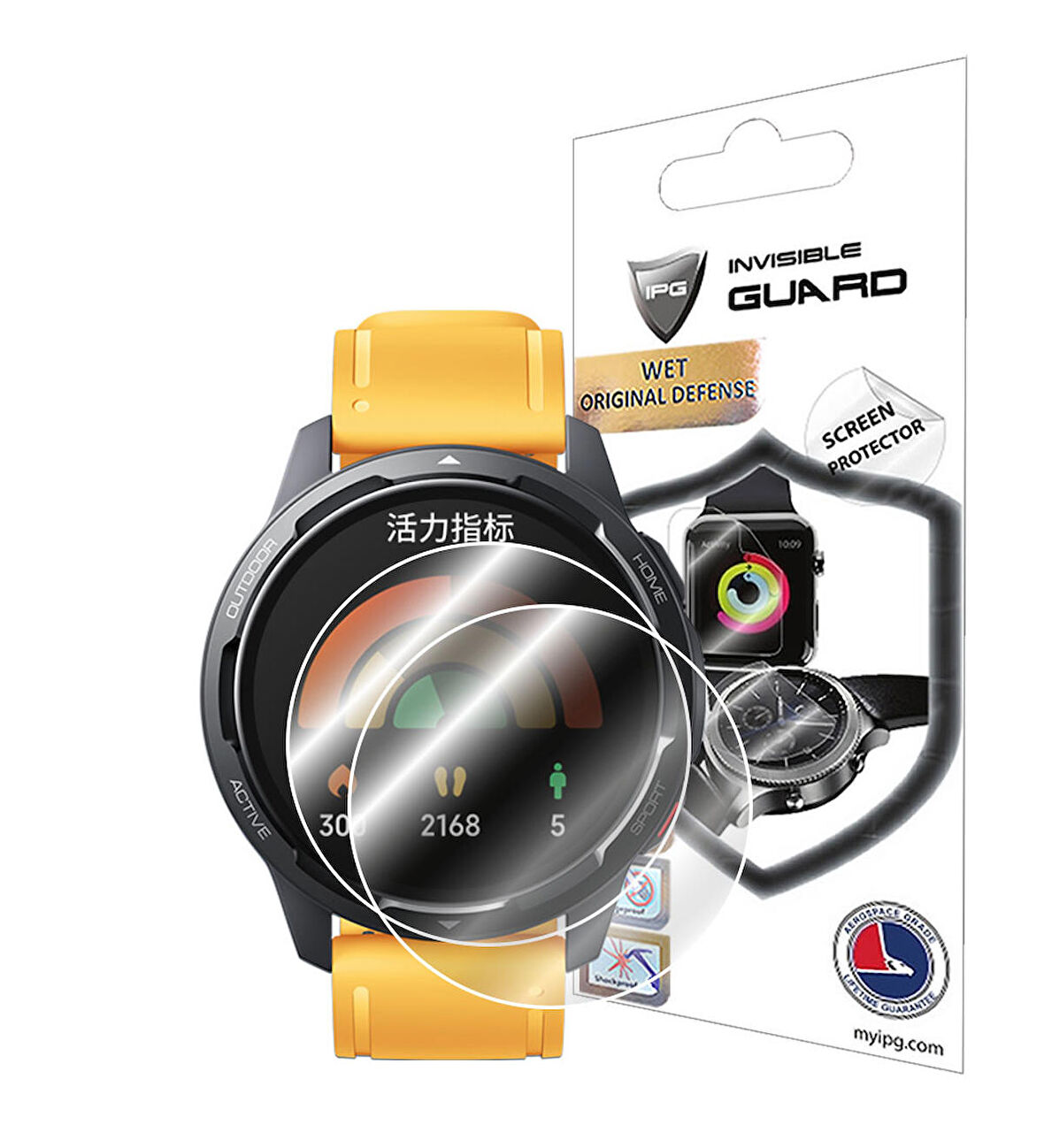 Xiaomi Watch Color 2 Akıllı Saat ile uyumlu IPG Ekran Koruyucu (2 Adet)