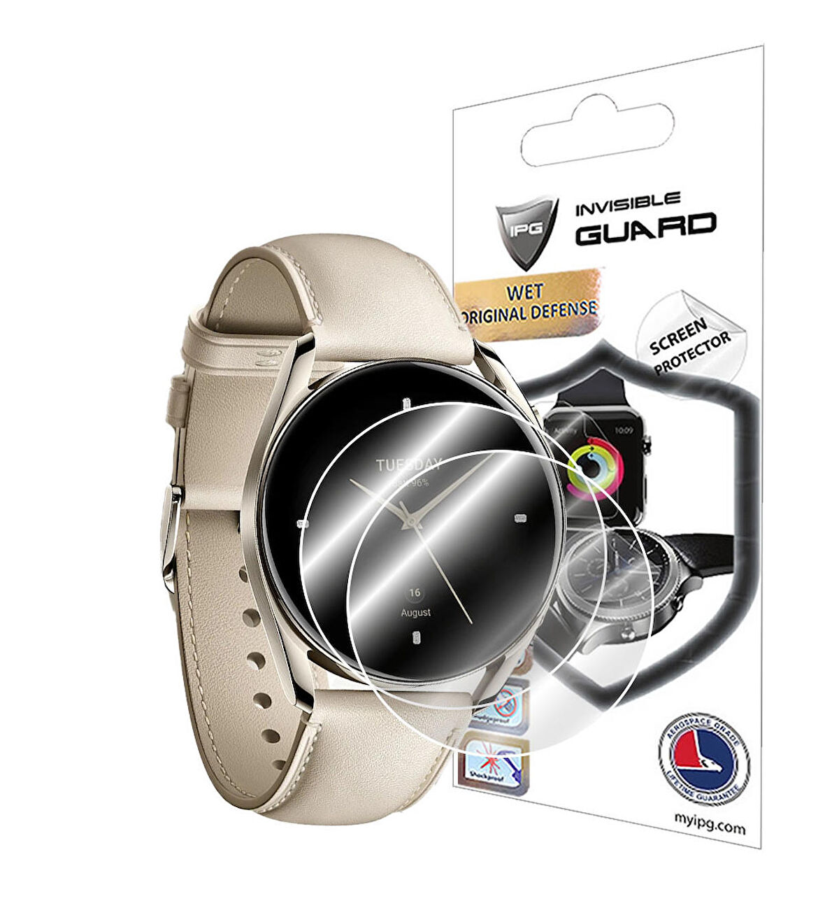 Xiaomi Watch S2 (42 mm) Akıllı Saat ile uyumlu IPG Ekran Koruyucu (2 Adet)