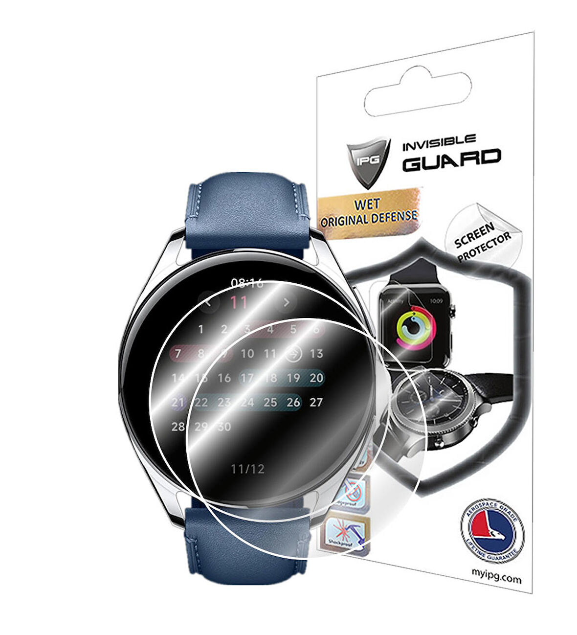 Xiaomi Watch S2 (46 mm) Akıllı Saat ile uyumlu IPG Ekran Koruyucu (2 Adet)