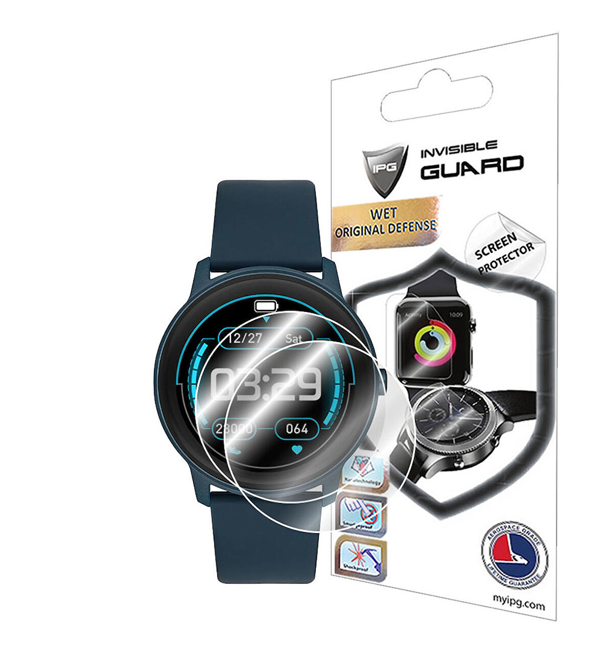 U.S Polo Assn. Connect USPA3002 (USPA3002-01/04) Akıllı Saat ile uyumlu IPG Ekran Koruyucu (2 Adet)