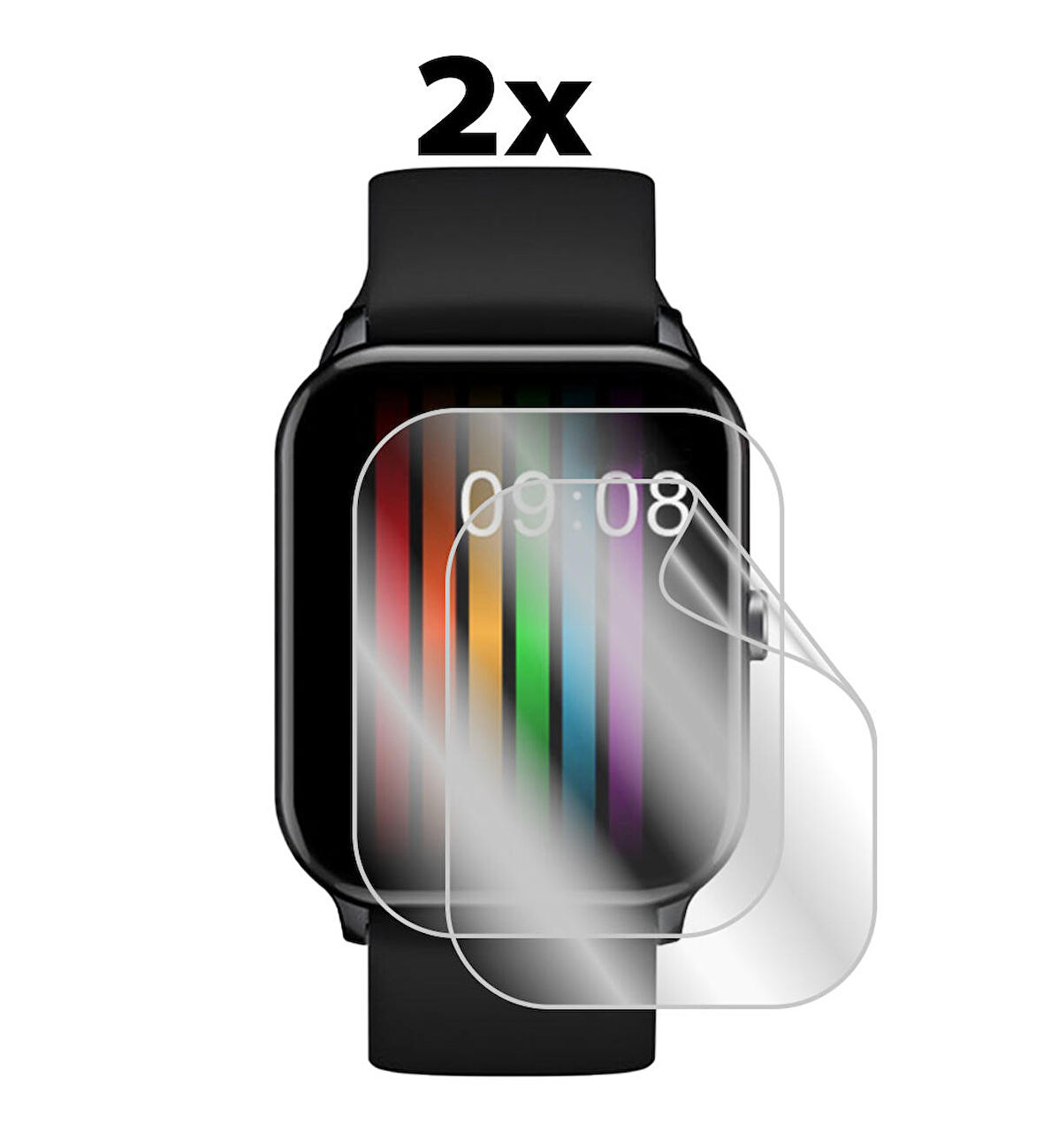 Qcy Gtc (44mm) ile uyumlu IPG Ekran Koruyucu (2 Adet)