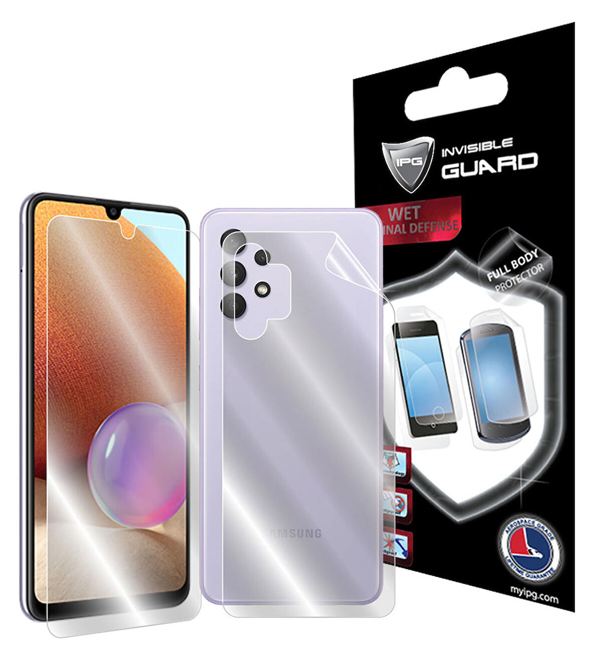 IPG Samsung Galaxy A32 Tam Kaplama (Ekran ve Arka Koruma)