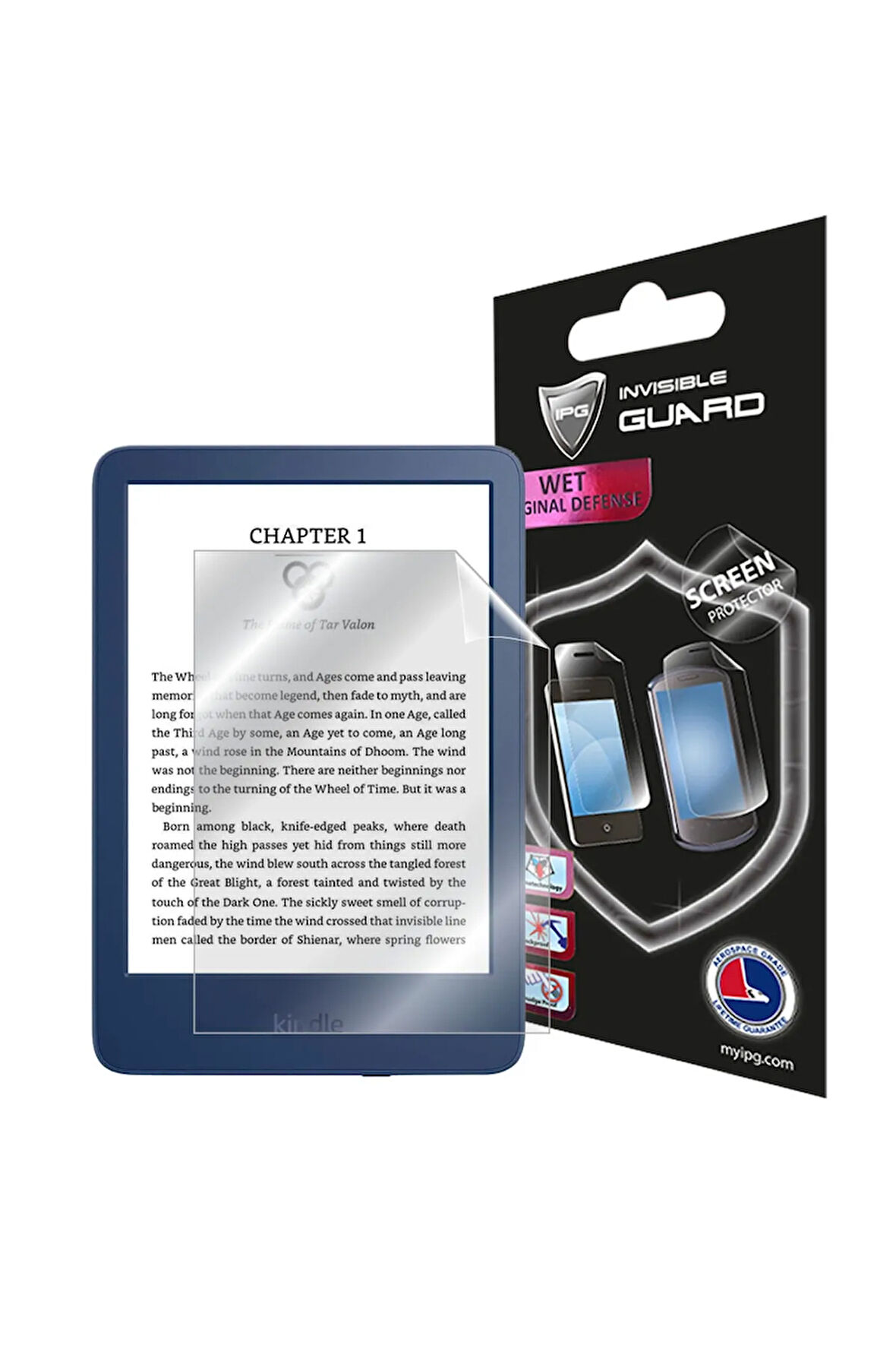 Kindle Touch 6” E-kitap Okuyucu (2022) Uyumlu Görünmez Ekran Koruyucu