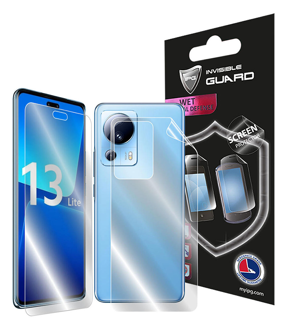 IPG Xiaomi 13 Lite Tam Kaplama (Ekran ve Arka Koruma)