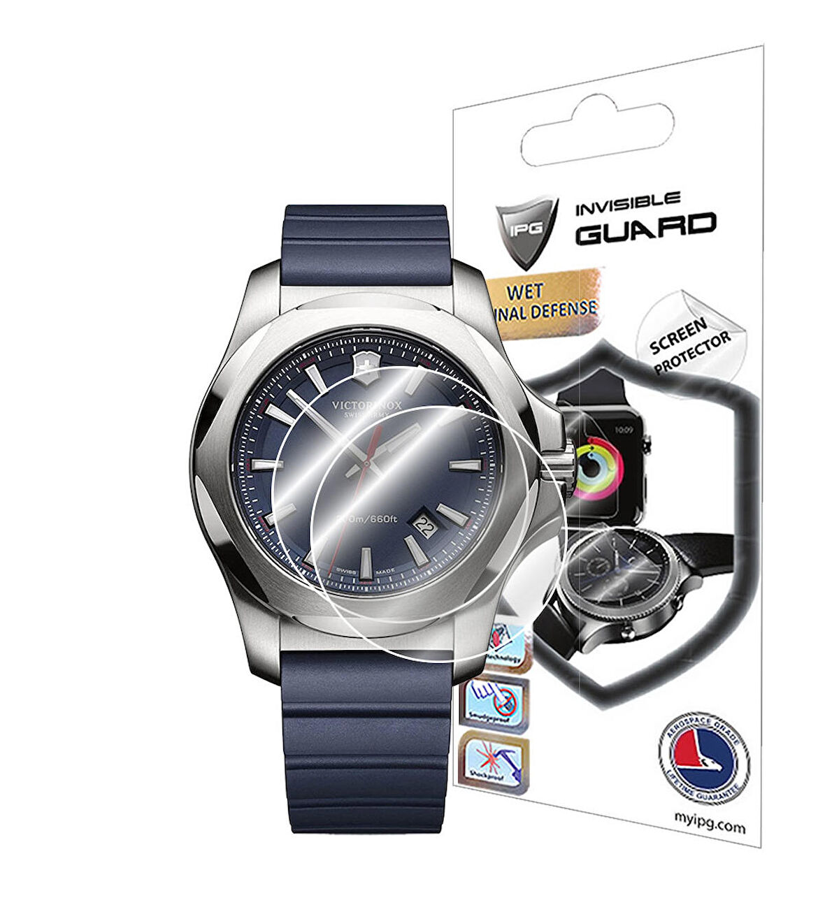 Victorinox Swiss Army INOX 241688.1 Watch ile uyumlu IPG Ekran Koruyucu (2 Adet)