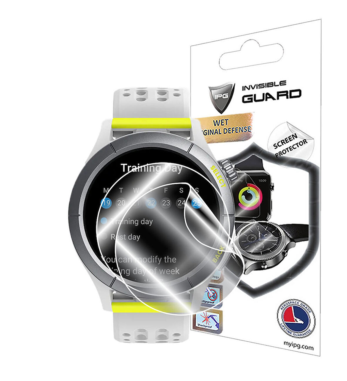 Amazift Cheetah (Round) Running Watch ile uyumlu IPG Ekran Koruyucu (2 Adet)