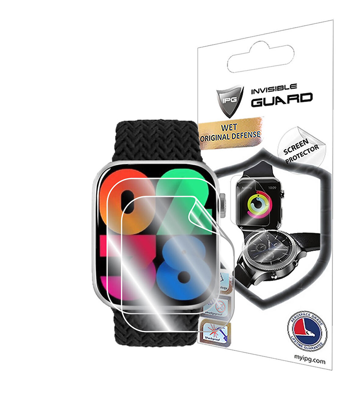 Watch 8 Hk 9 Pro Smartwatch ile uyumlu IPG Hydrogel Ekran Koruyucu (2 Adet)