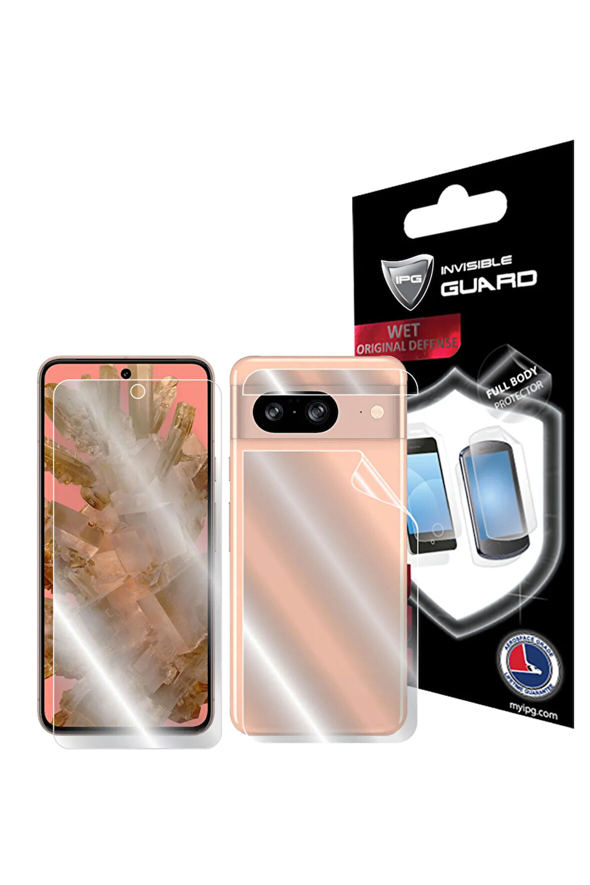 Google Pixel 8 için IPG Hydrogel Tam Kaplama (Ekran ve Arka Koruma)