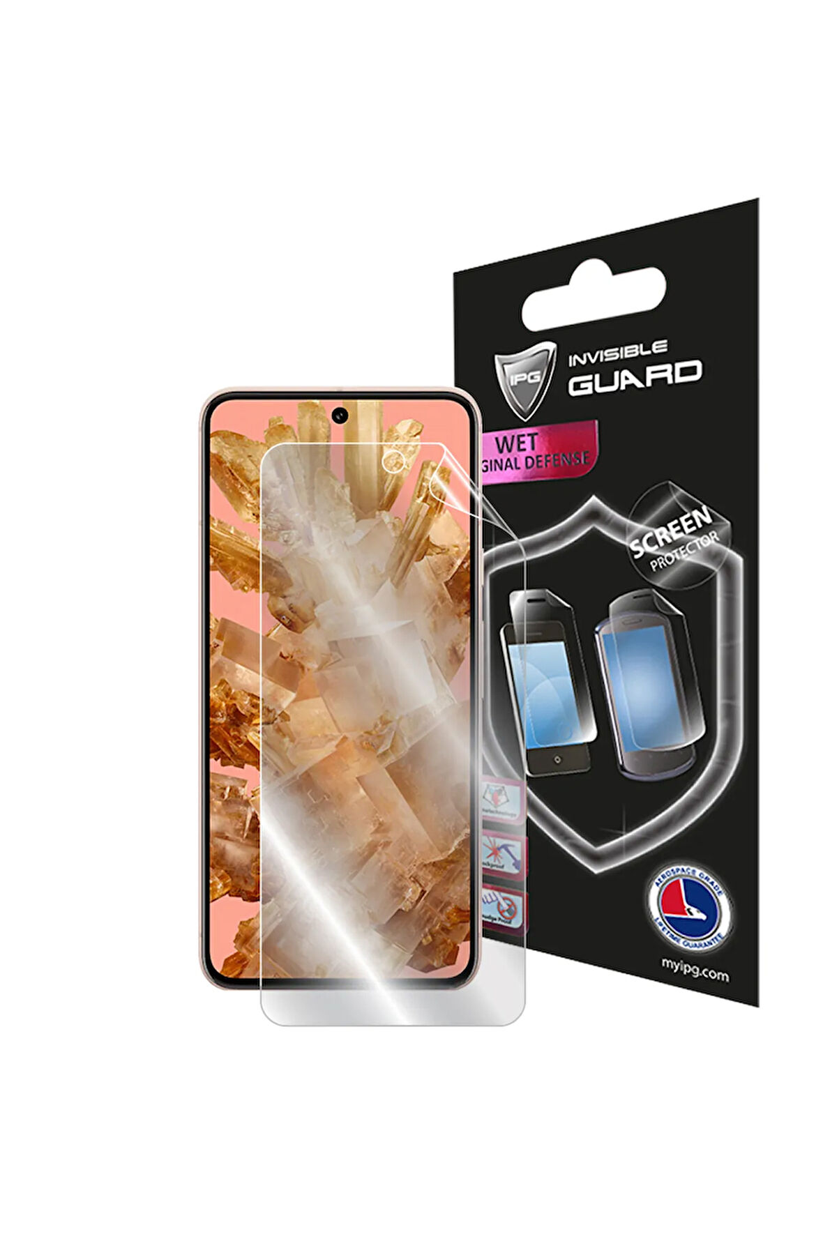 Google Pixel 8 için IPG Hydrogel Görünmez Ekran Koruyucu
