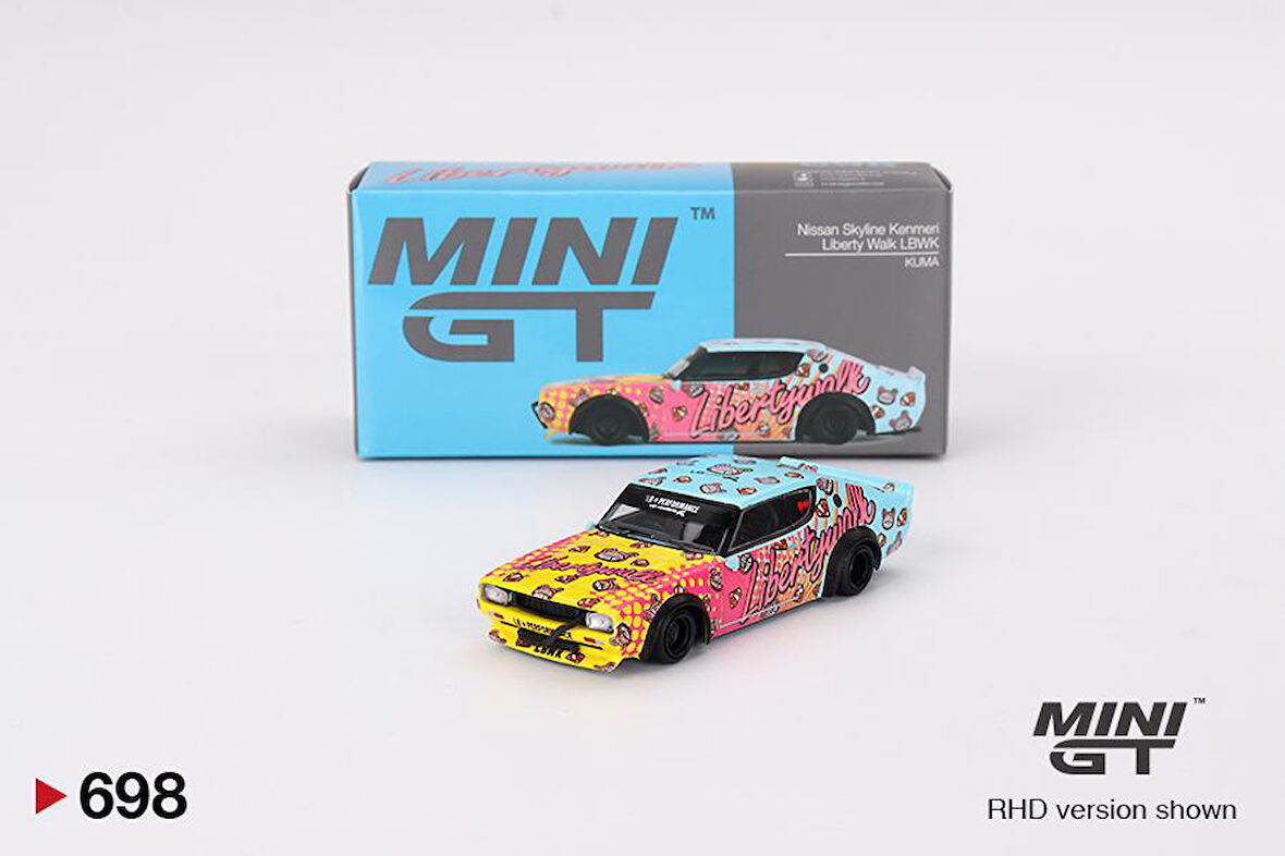 Mini GT Nissan Skyline Kenmeri Liberty Walk LBWK KUMA 698