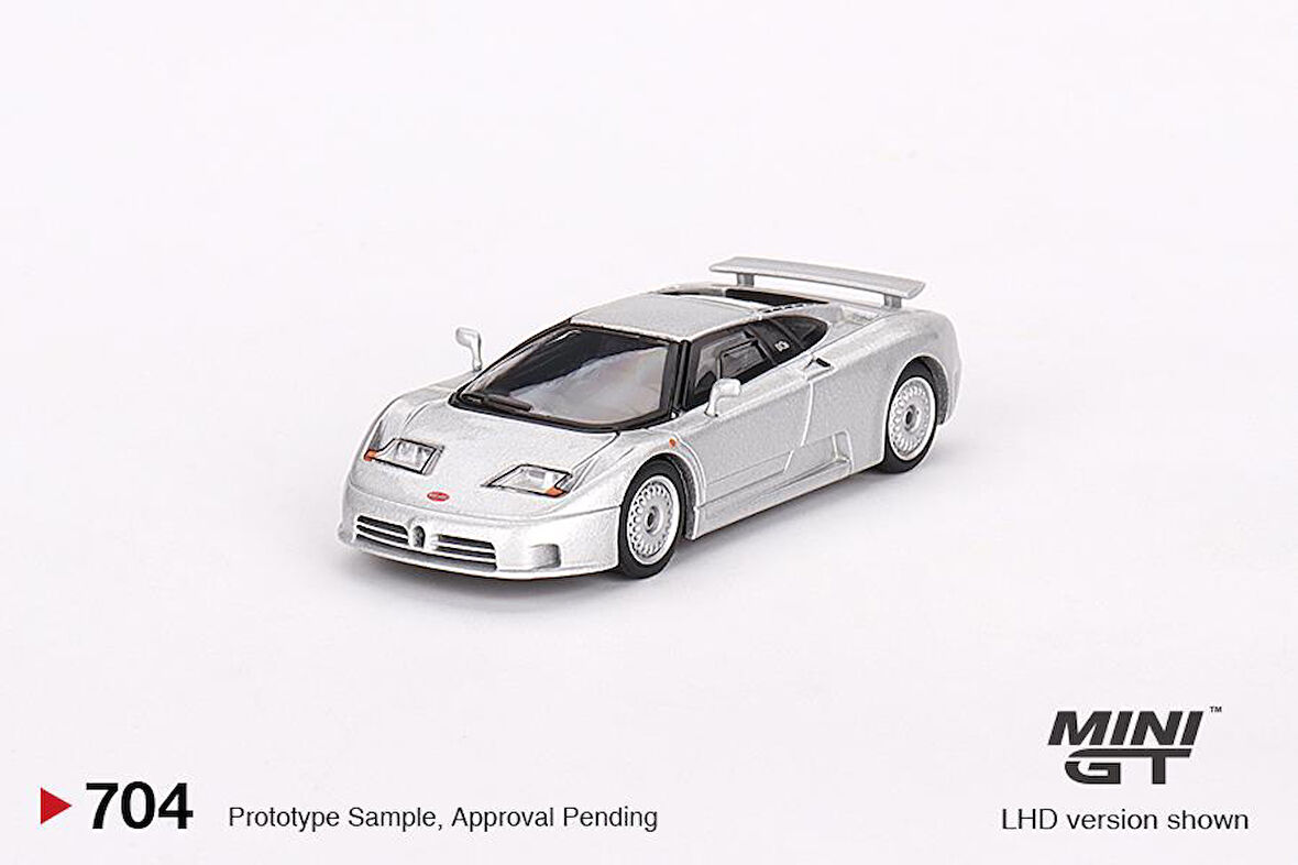 Mini GT Bugatti EB110 GT Grigio Chiaro 1:64 704