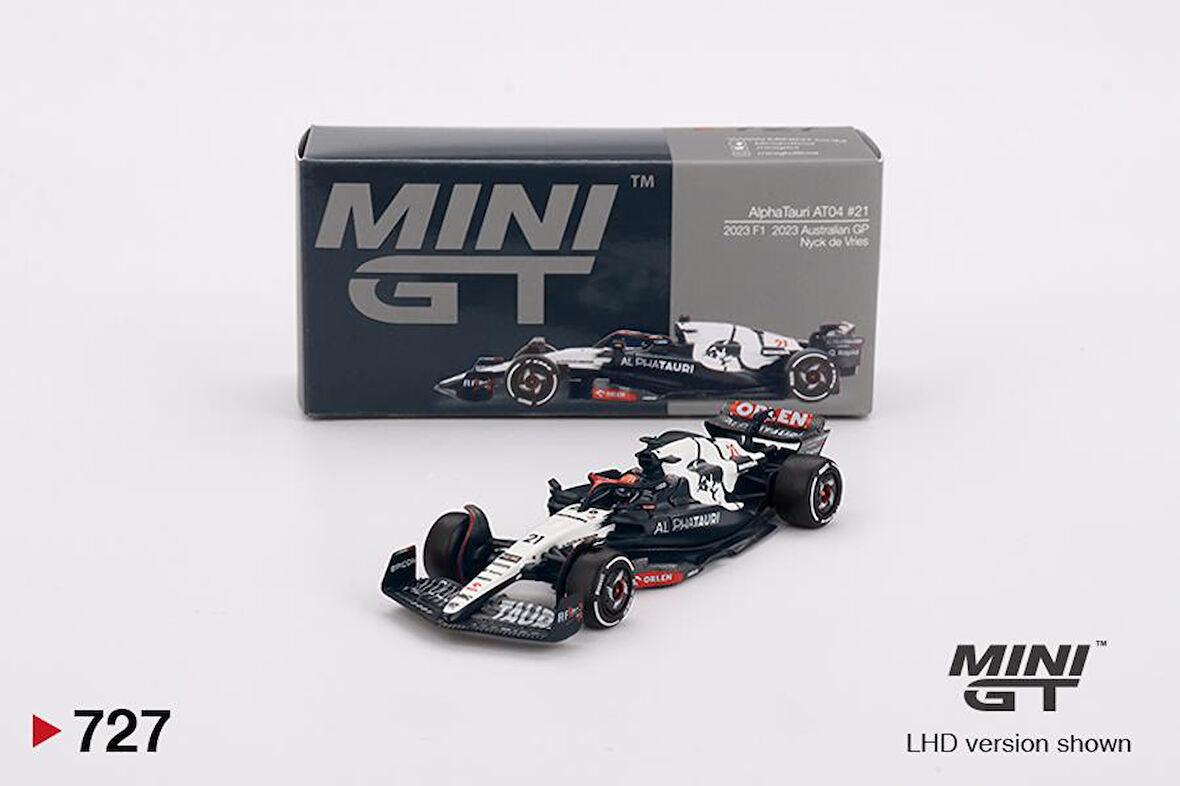 Mini GT AlphaTauri AT04 #21 Nyck de Vries 2023 F1 2023 Australian GP 727