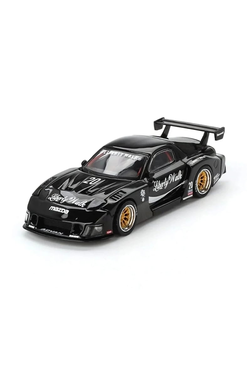 Nessiworld Mini GT 1/64 MAZDA RX-7 LB-Super Liberty Walk Black Blister Paket