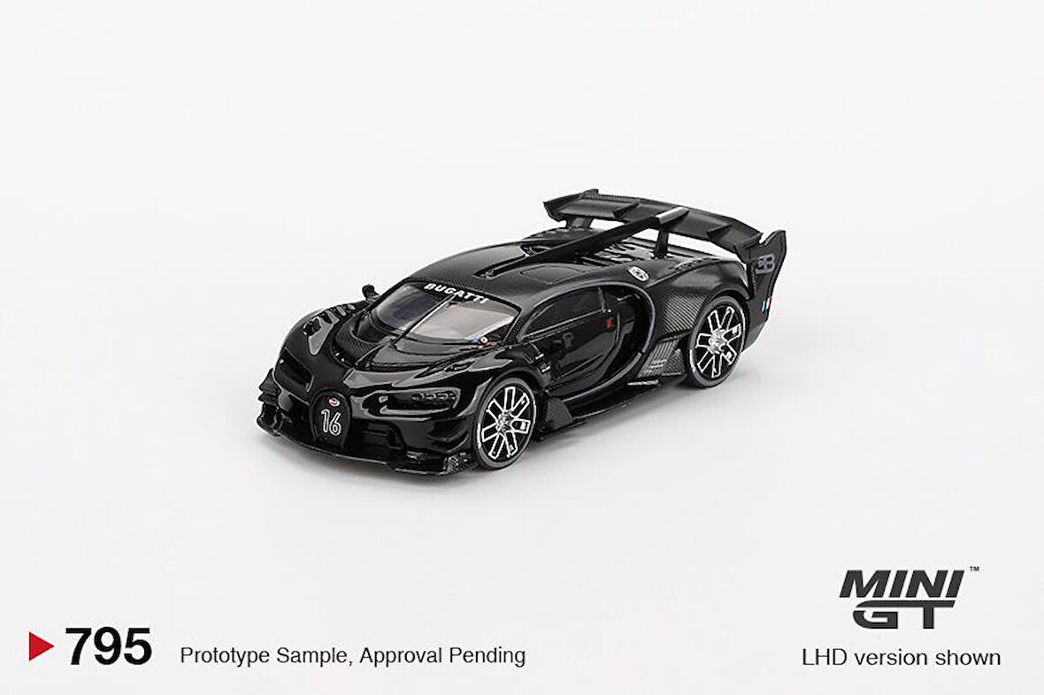 Mini Gt Bugatti Vision Gran Turismo Black 795