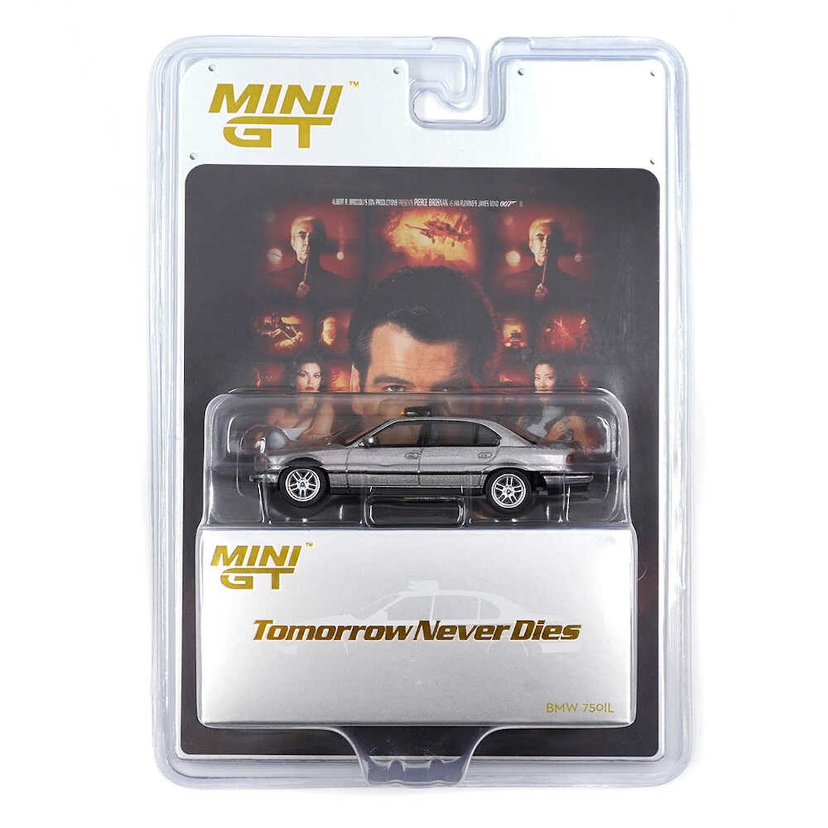 Mini GT BMW 750iL Tomorrow Never Dies James Bond 007 1:64 Diecast Model Araba Blister MGT00902-007E