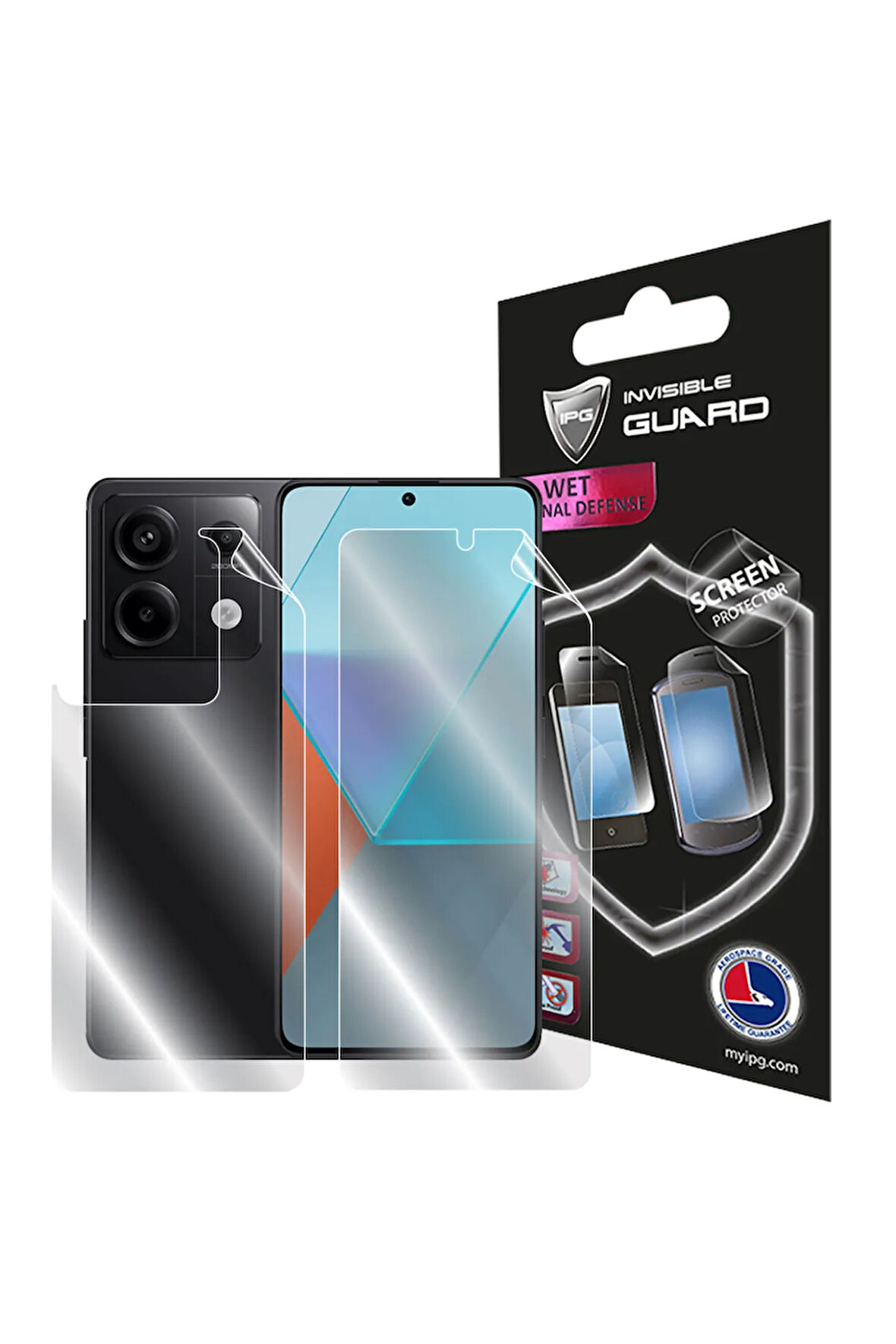 Xiaomi Redmi Note 13 PRO için IPG Hydrogel Tam Kaplama (Ekran ve Arka Koruma)