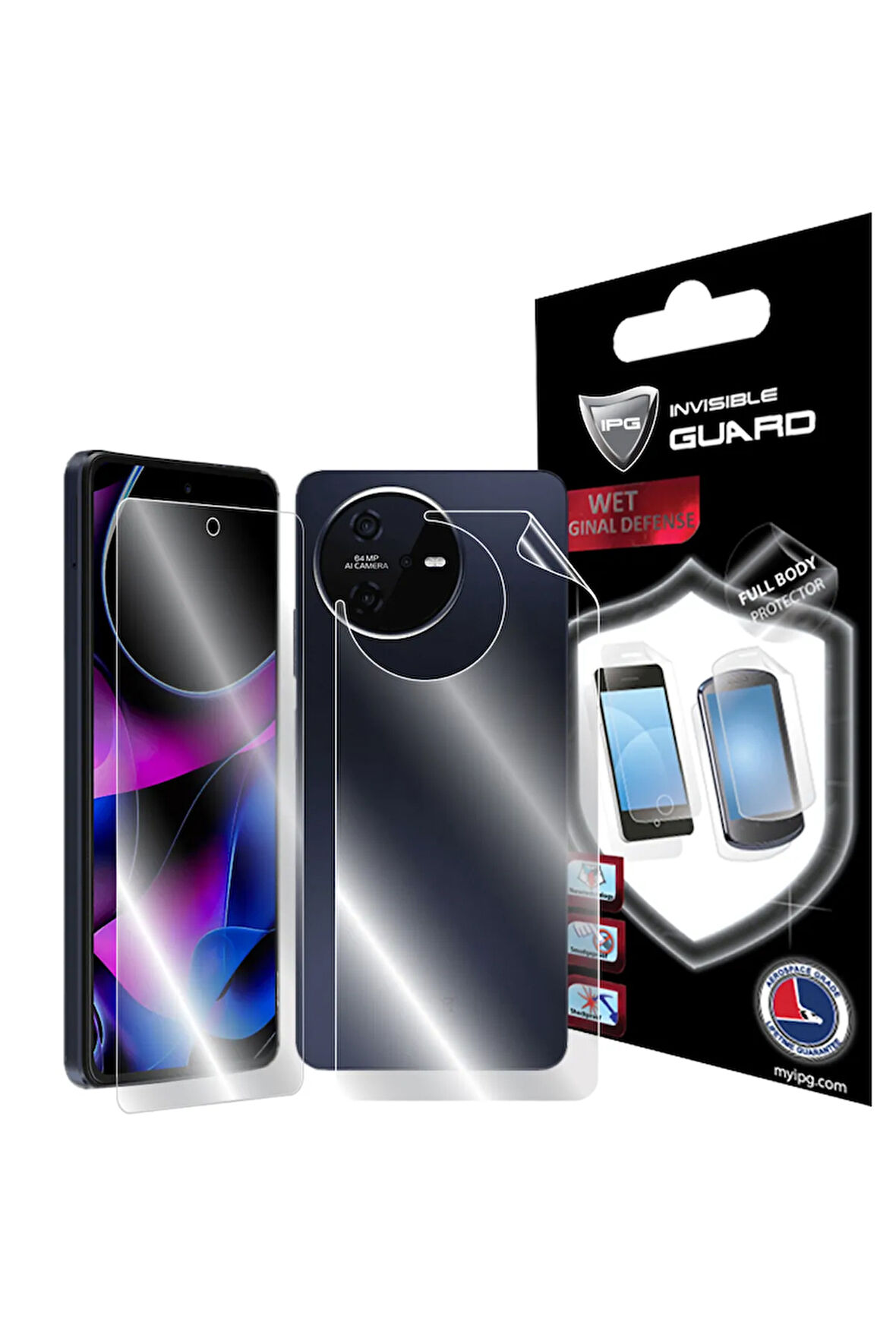 Casper VIA A40 için IPG Hydrogel Tam Kaplama (Ekran ve Arka Koruma)