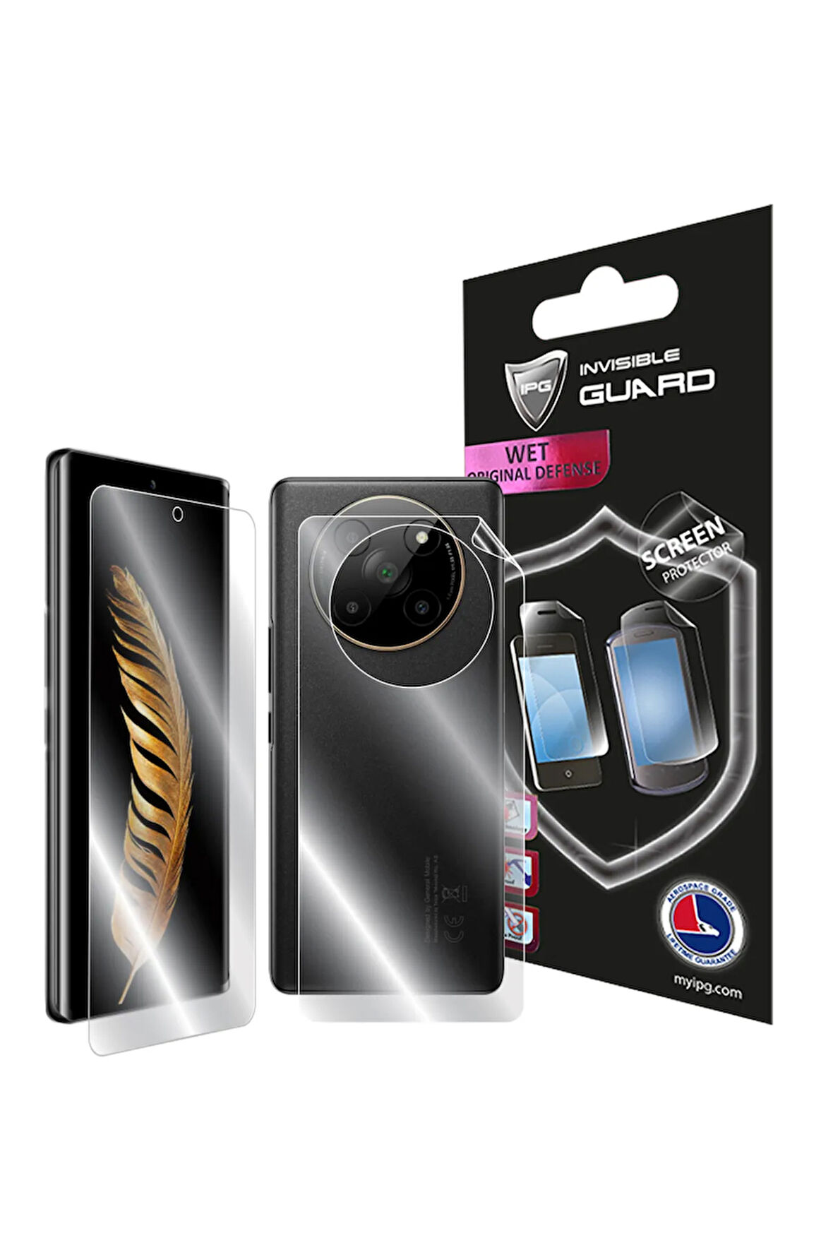 General Mobile GM Phoenix 5G için IPG Hydrogel Tam Kaplama (Ekran ve Arka Koruma)