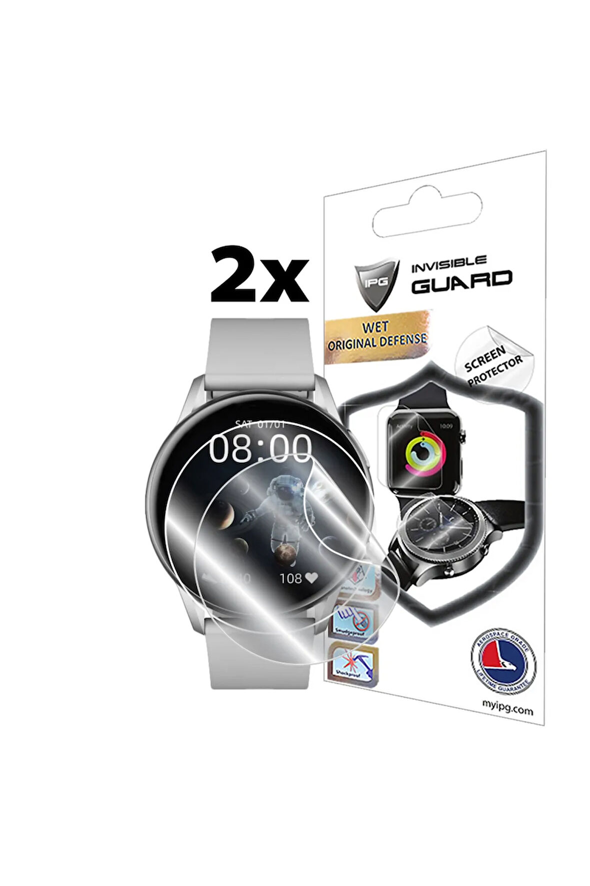 Kieslect K10 ile uyumlu IPG HydroGel Ekran Koruyucu (2 Adet)