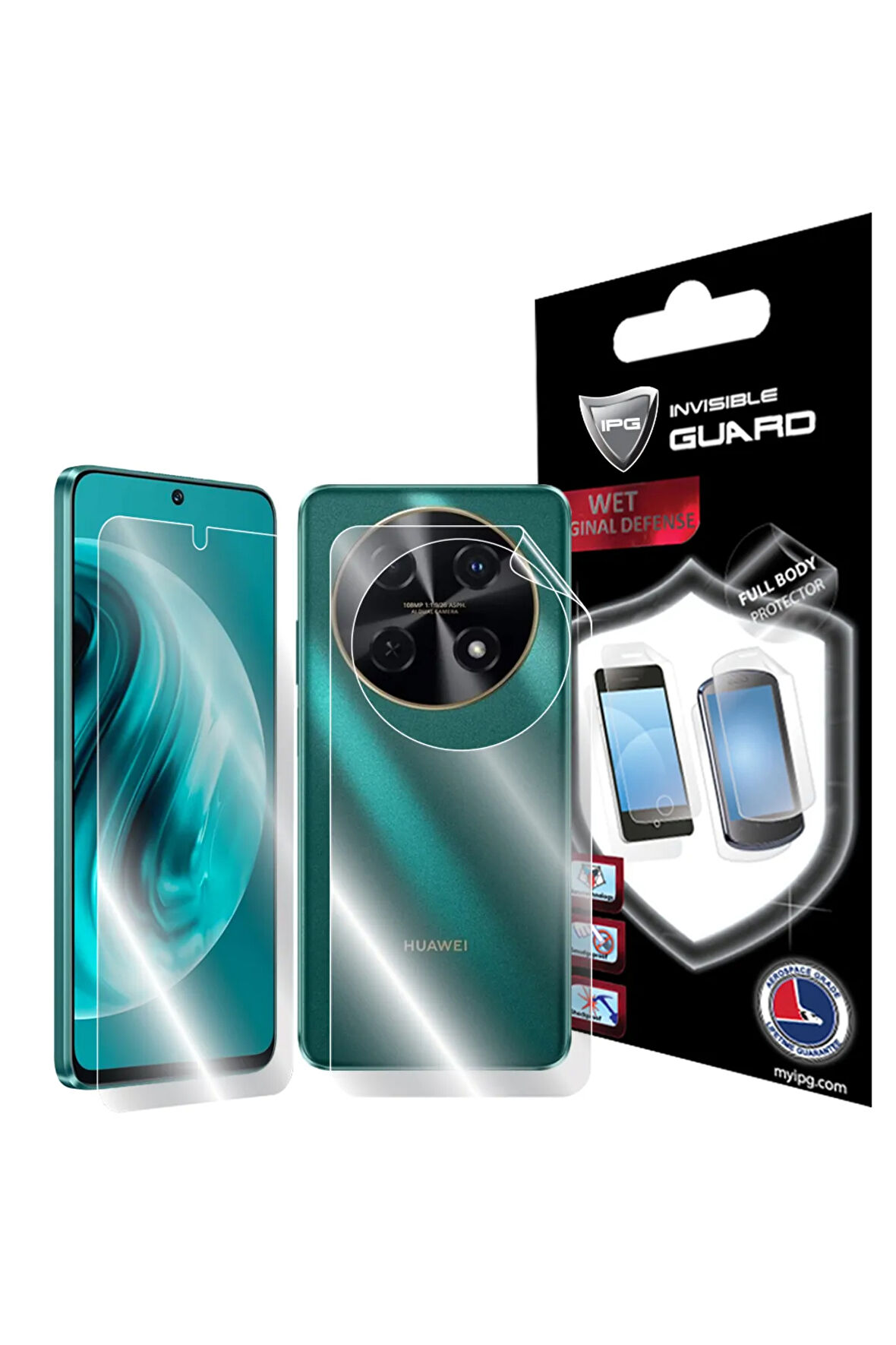 Huawei Nova 12i IPG Hydrogel (İnce TPU) Tam Kaplama (Ekran ve Arka Koruma)