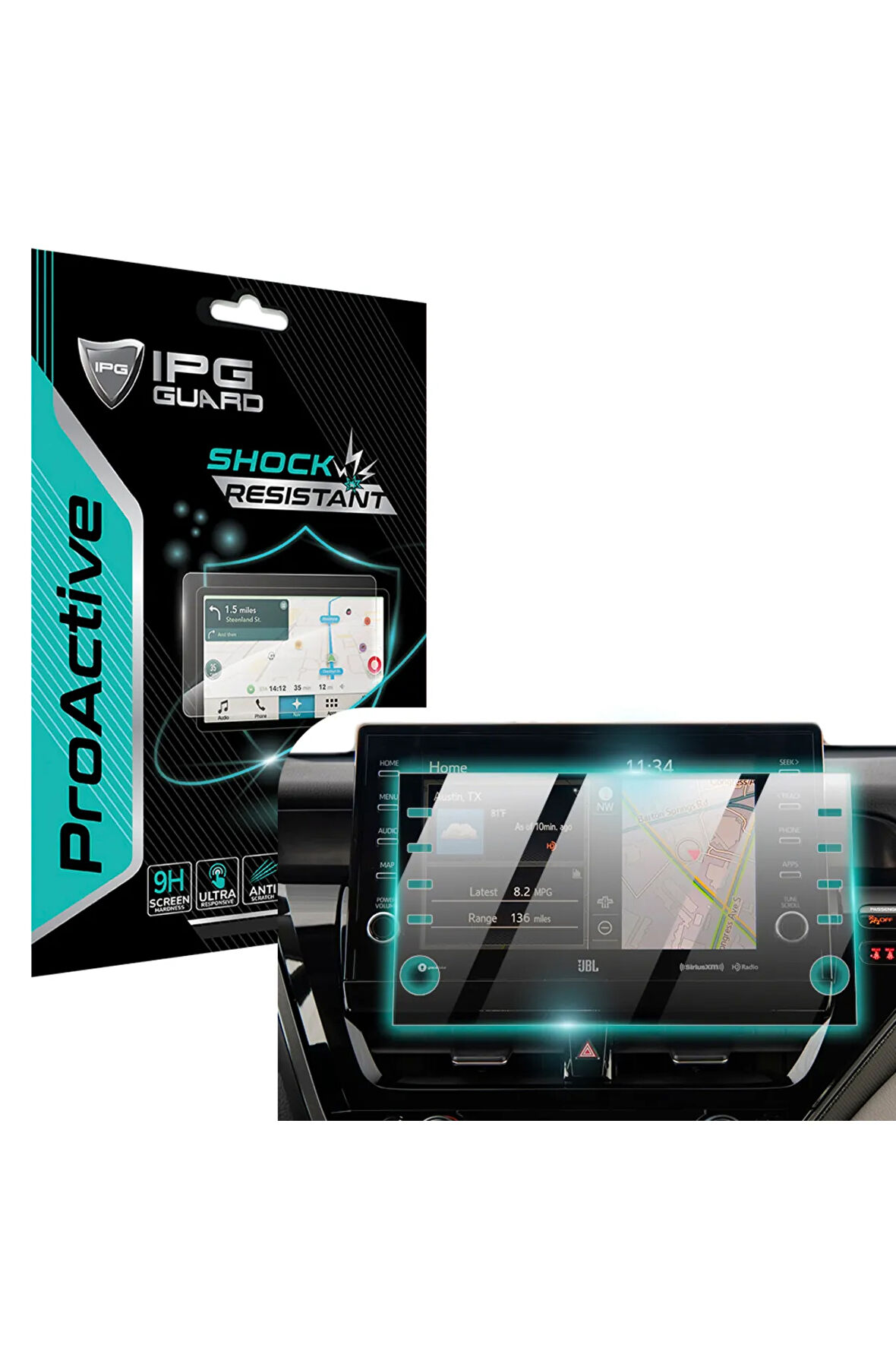 Toyota 2021-2024 Camry XSE/XLe - Camry Hybrid 9" Navigation IPG ProActive Ekran Koruyucu