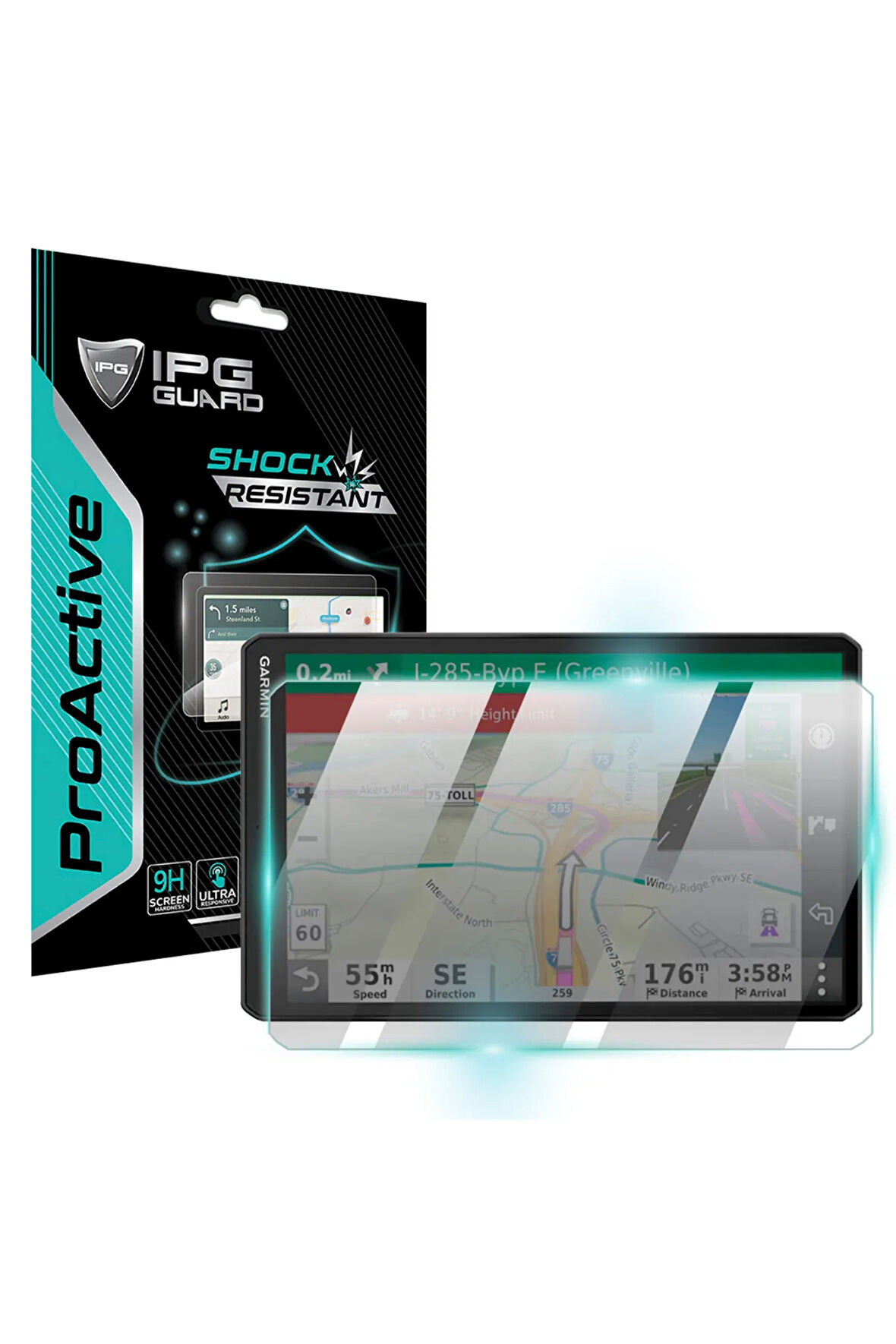 Garmin dezl OTR1010 - LGV1010 için 9H Nano IPG ProActive Ekran Koruyucu