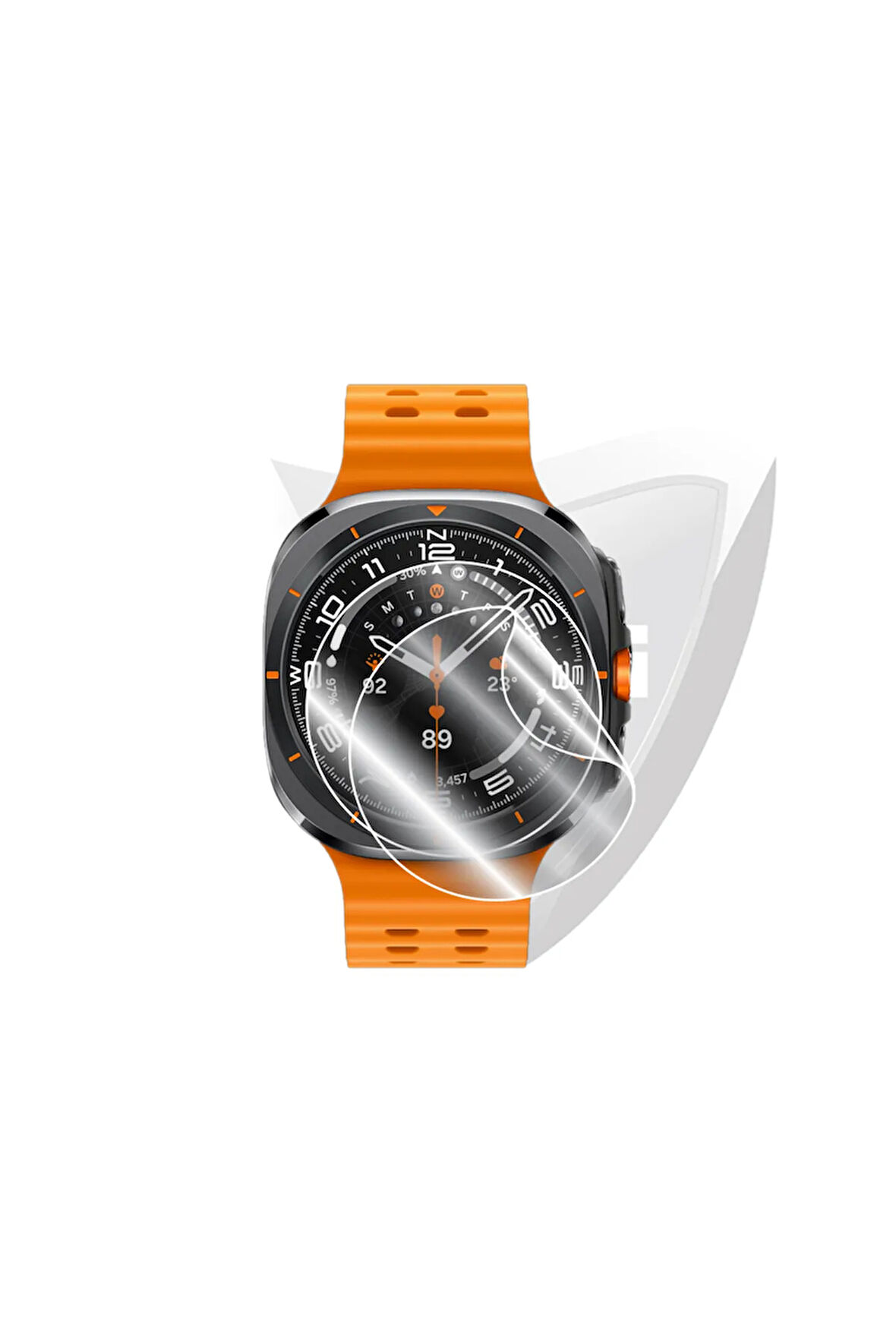 SAMSUNG Galaxy Watch Ultra Hydrogel (İnce TPU) ile uyumlu IPG Ekran Koruyucu (2 Adet)