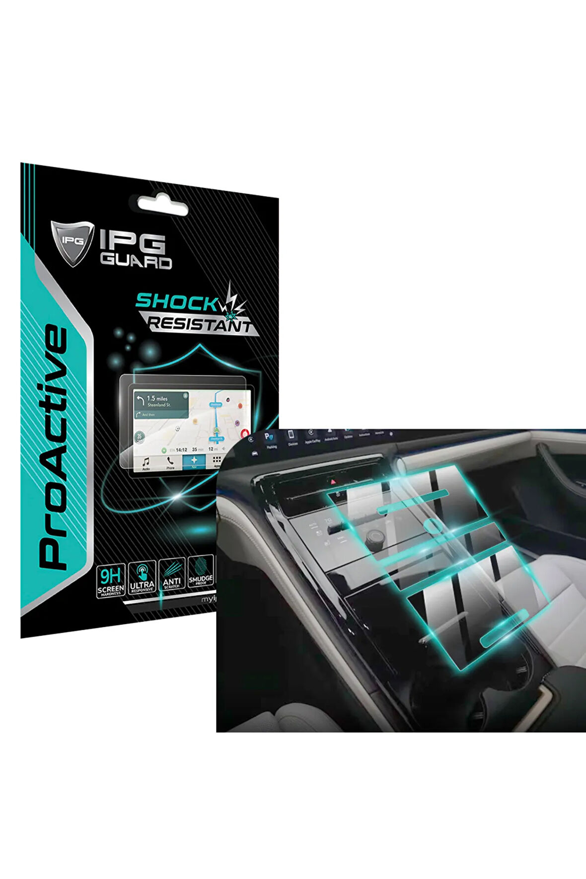 Porsche 2024 Panamera Orta Konsol Koruma Seti (3 Parça) 9H IPG ProActive Ekran Koruyucu