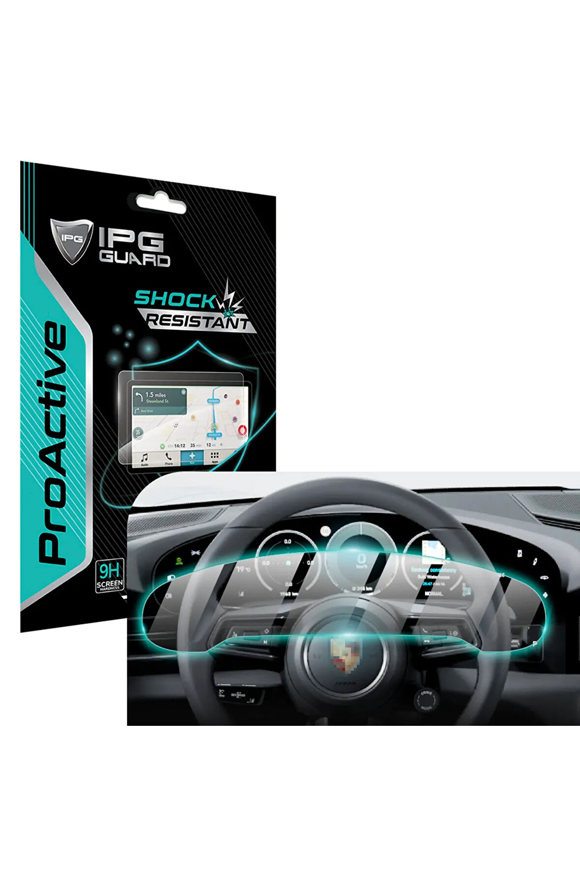 Porsche 2020-24 Taycan 16.8" Gösterge Paneli 9H IPG ProActive Ekran Koruyucu