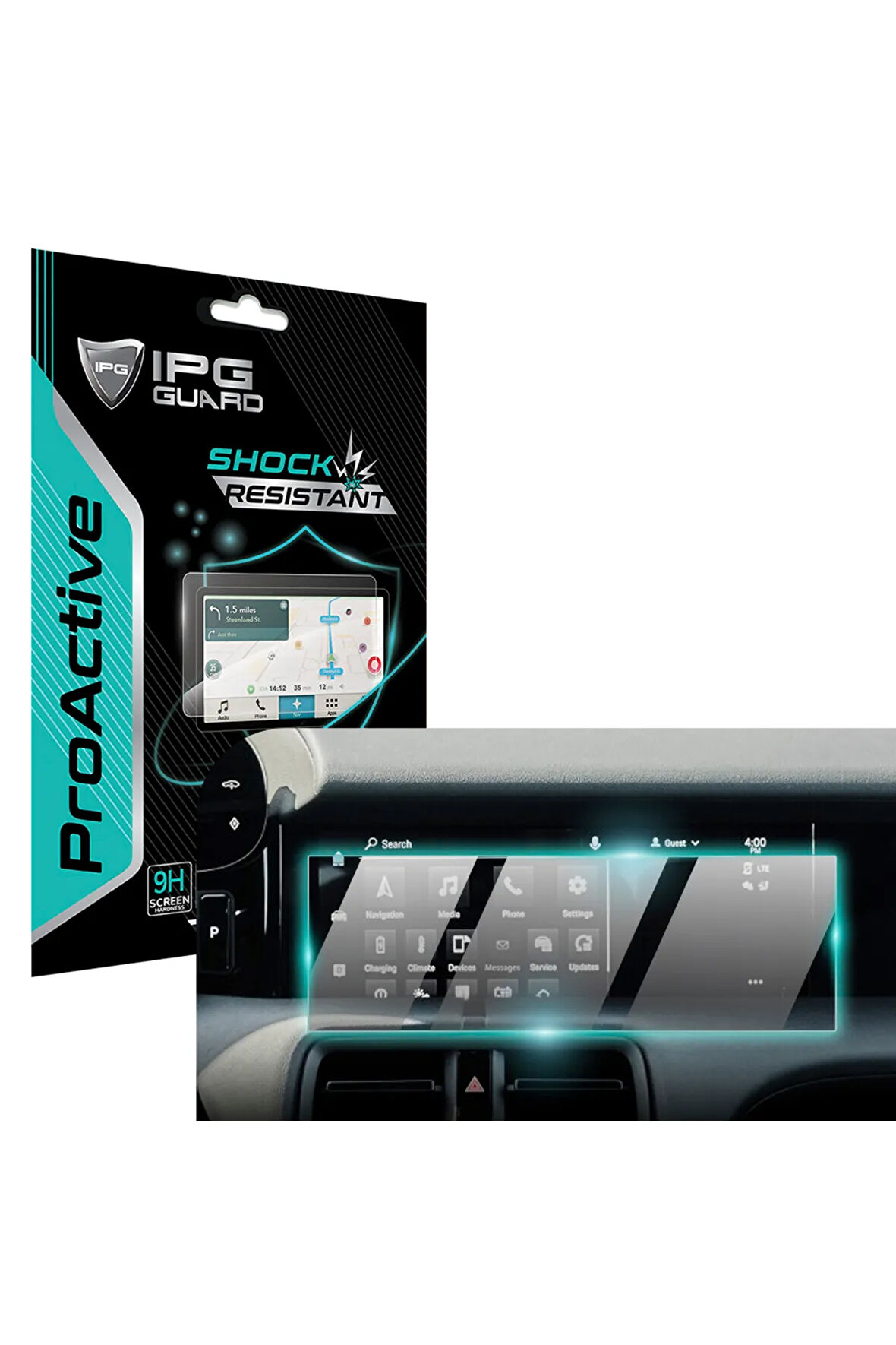 Porsche 2020-24 Taycan 10.9" Navigasyon 9H IPG ProActive Ekran Koruyucu