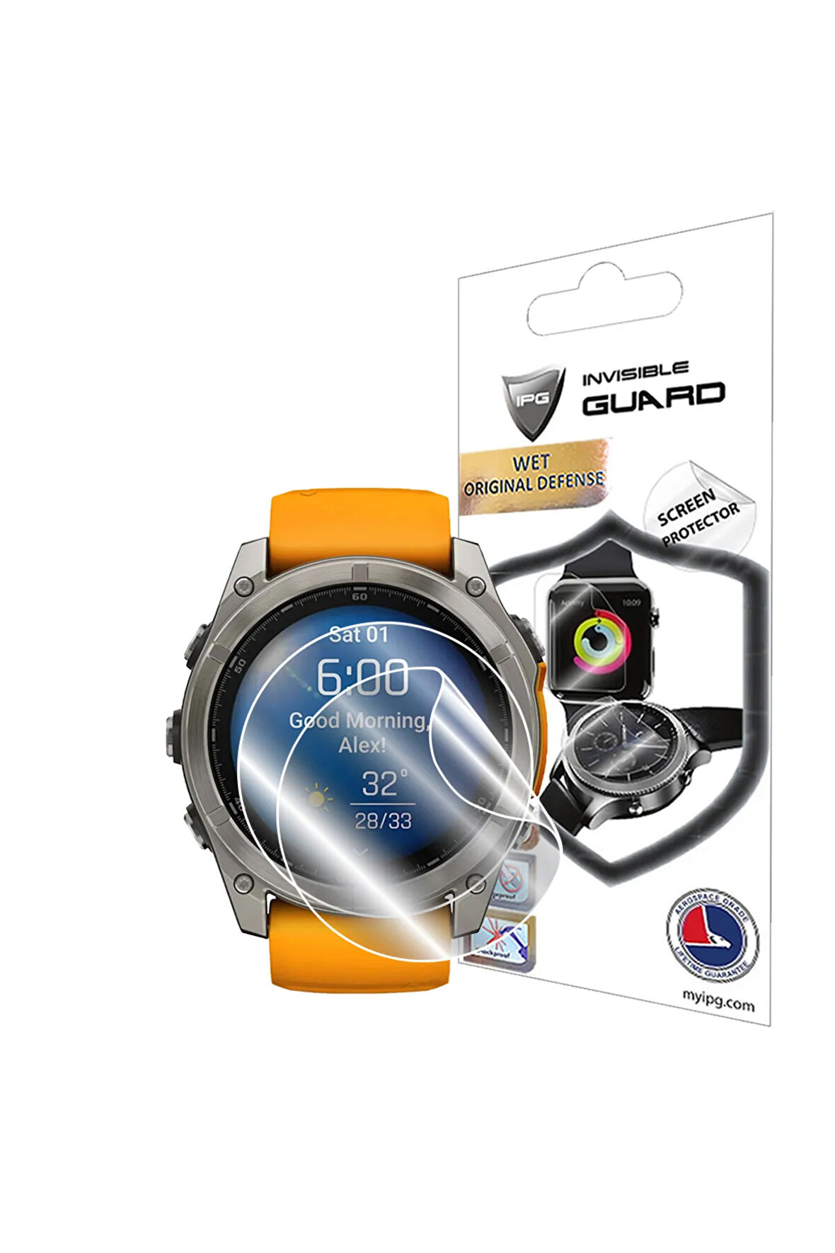 Garmin Fenix 8 (51mm) Amoled/Enduro 3 IPG HydroGel Ekran Koruyucu (2 Adet)