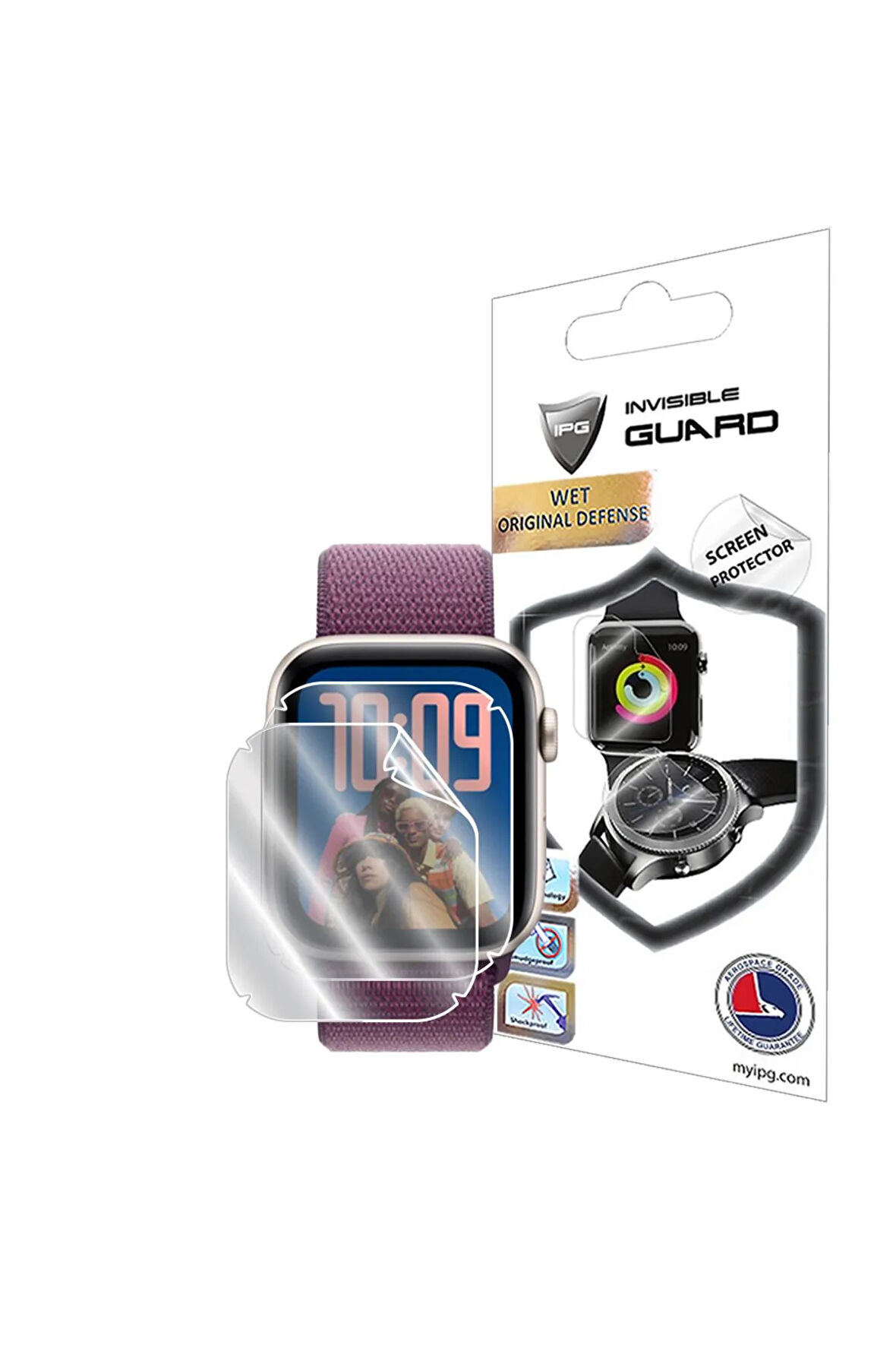 Apple Watch SE (2.ci Gen) ile uyumlu IPG HydroGel (İnce TPU) Ekran Koruyucu (2 Adet)