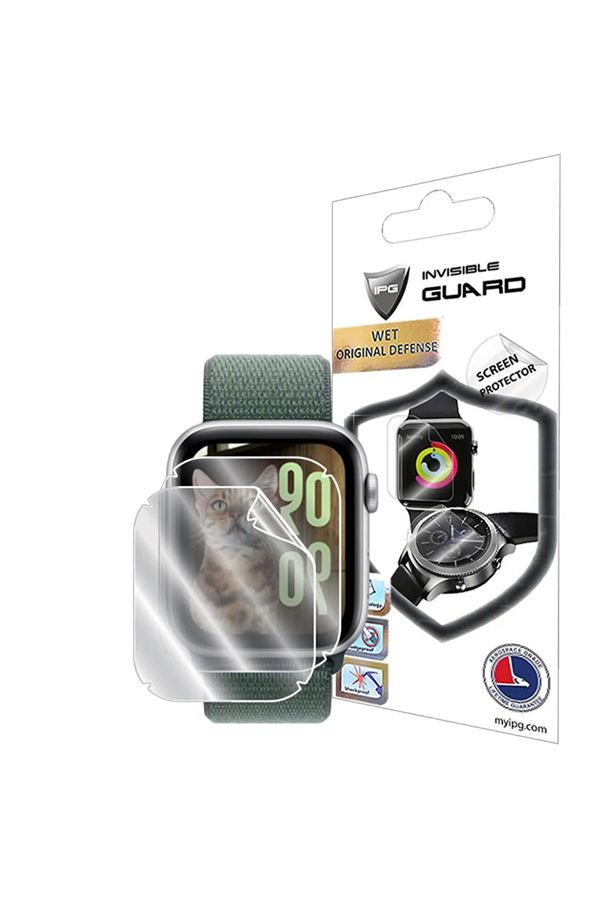 Apple Watch SE (2.ci Gen) ile uyumlu IPG HydroGel (İnce TPU) Ekran Koruyucu (2 Adet)