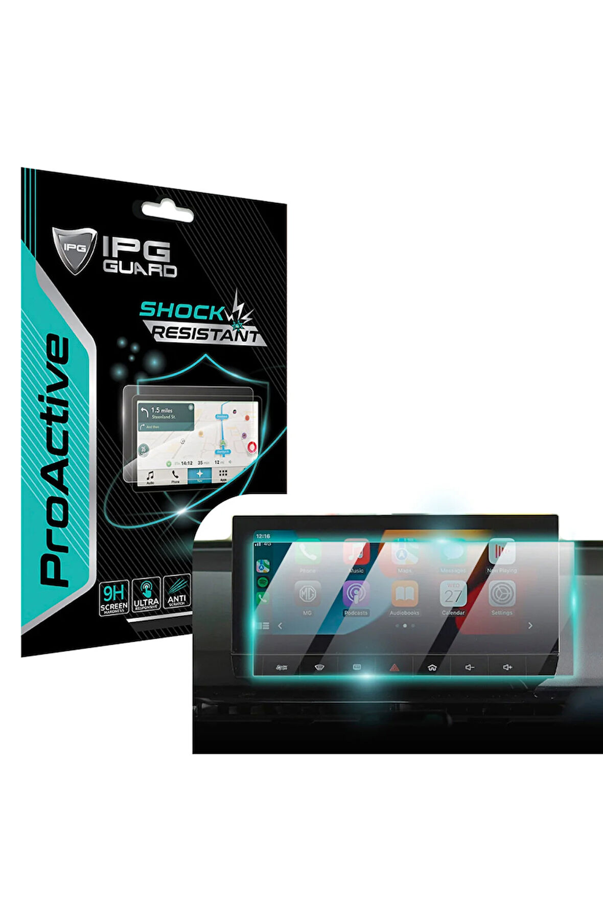 MG 2024 MG 4- MG 5 10.25 Inch Navigasyon için 9H Nano IPG ProActive Ekran Koruyucu