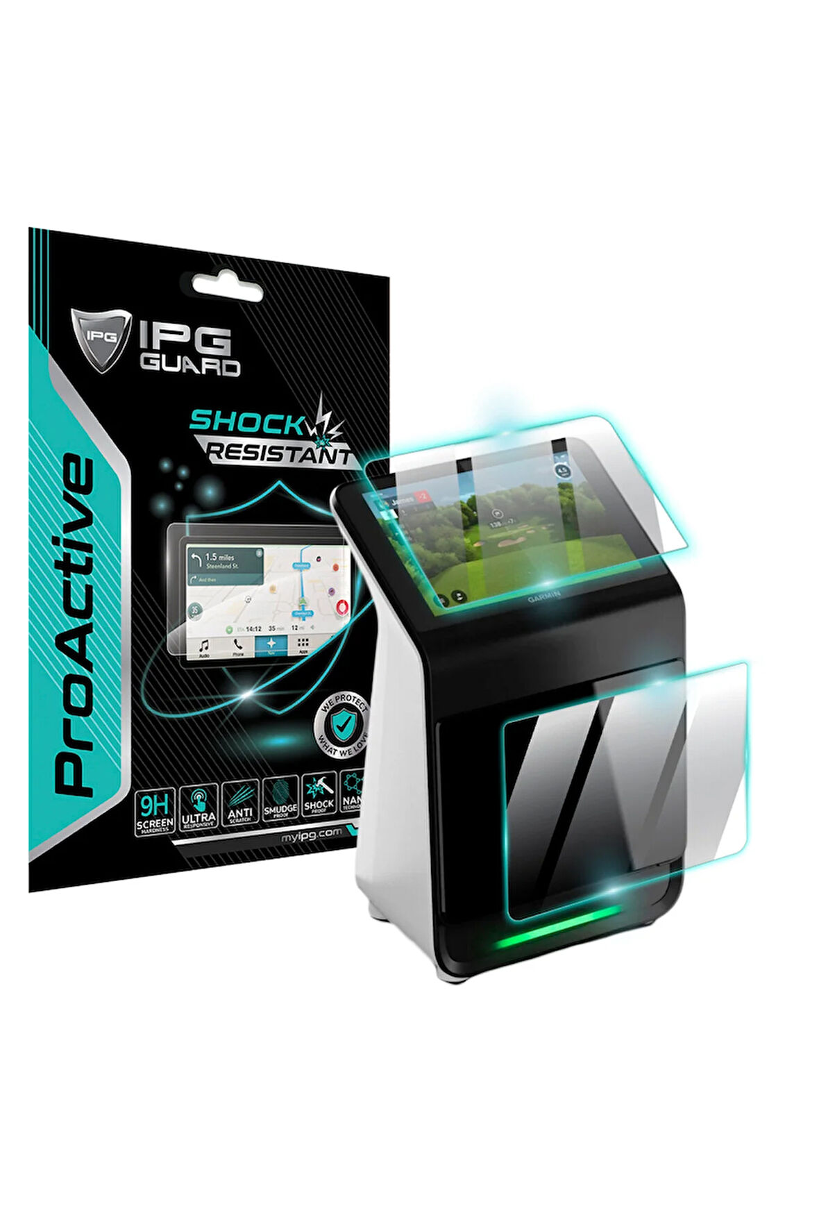 Garmin Approach R50 Premium Golf Launch Simülatör 10 Inch (2 Parça) IPG ProActive Ekran Koruma