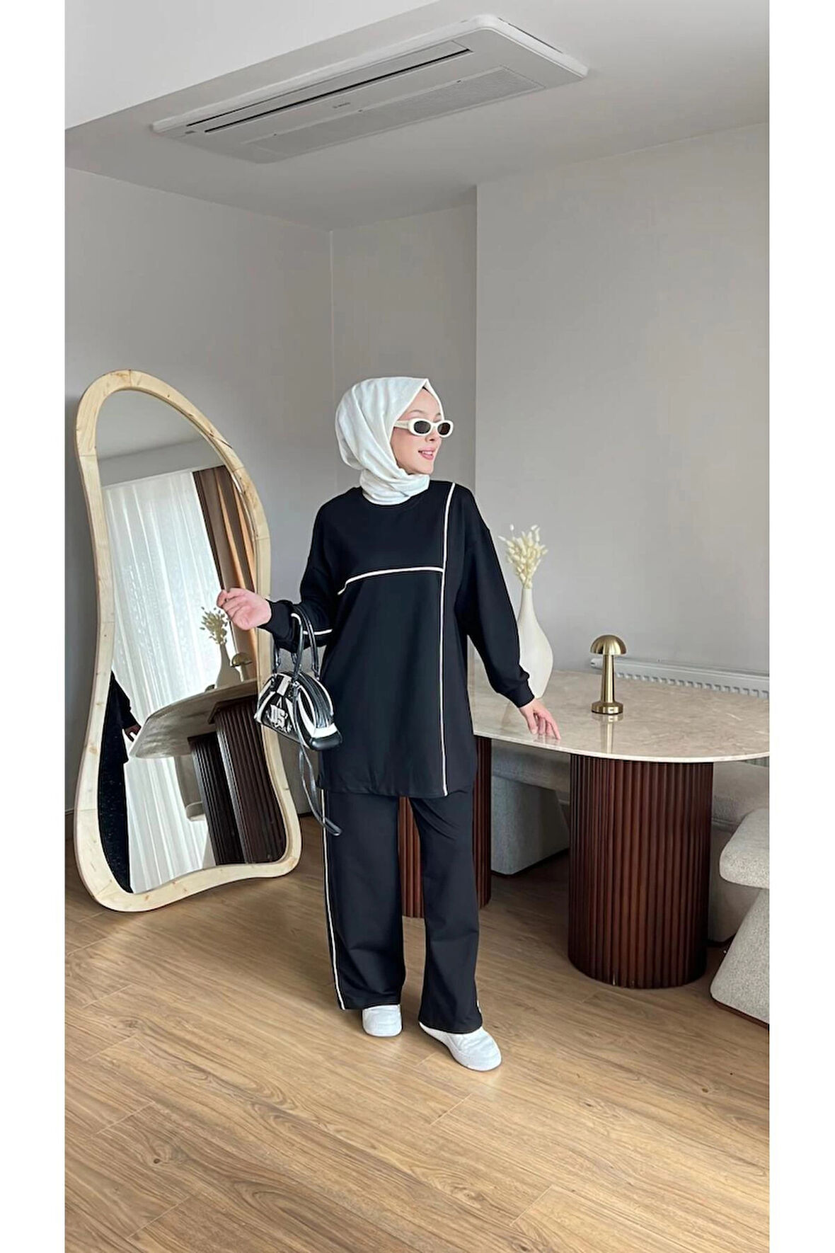 OLİVİA KADIN MEVSİMLİK PENYE ALT ÜST SPOR VE RAHAT TESETTÜR İKİLİ TAKIM