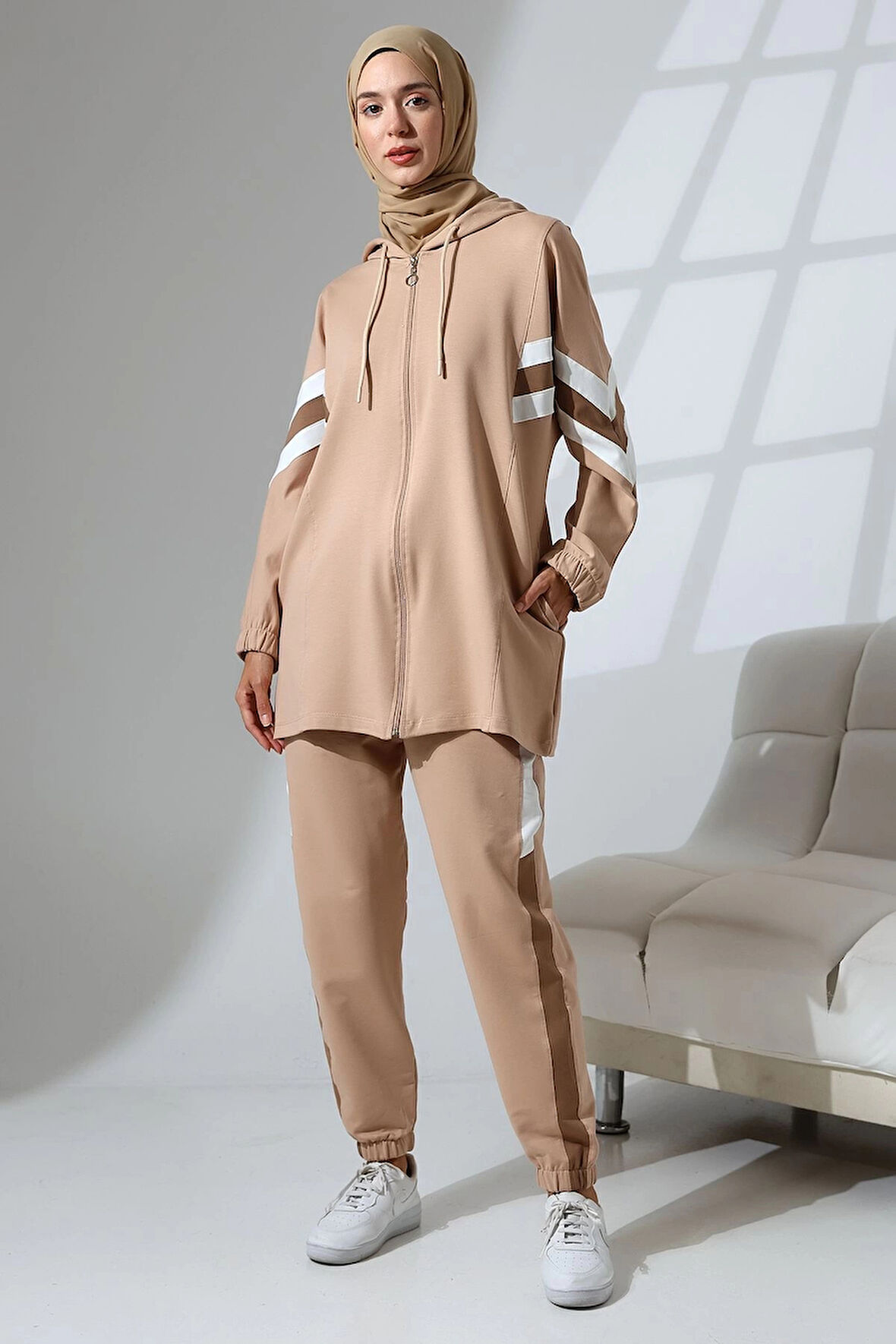 Kadın Mevsimlik Penye Alt Üst Spor ve Rahat Tesettür Takım