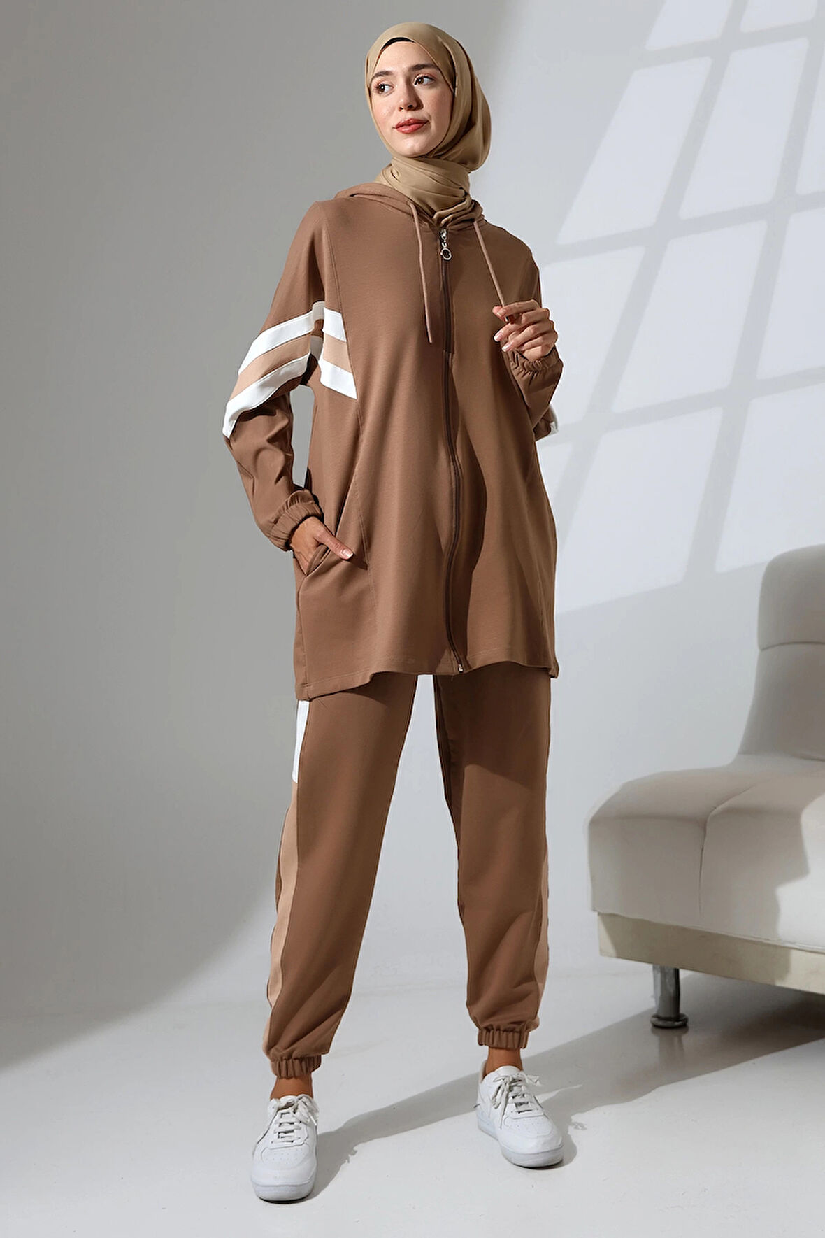 Kadın Mevsimlik Penye Alt Üst Spor ve Rahat Tesettür Takım