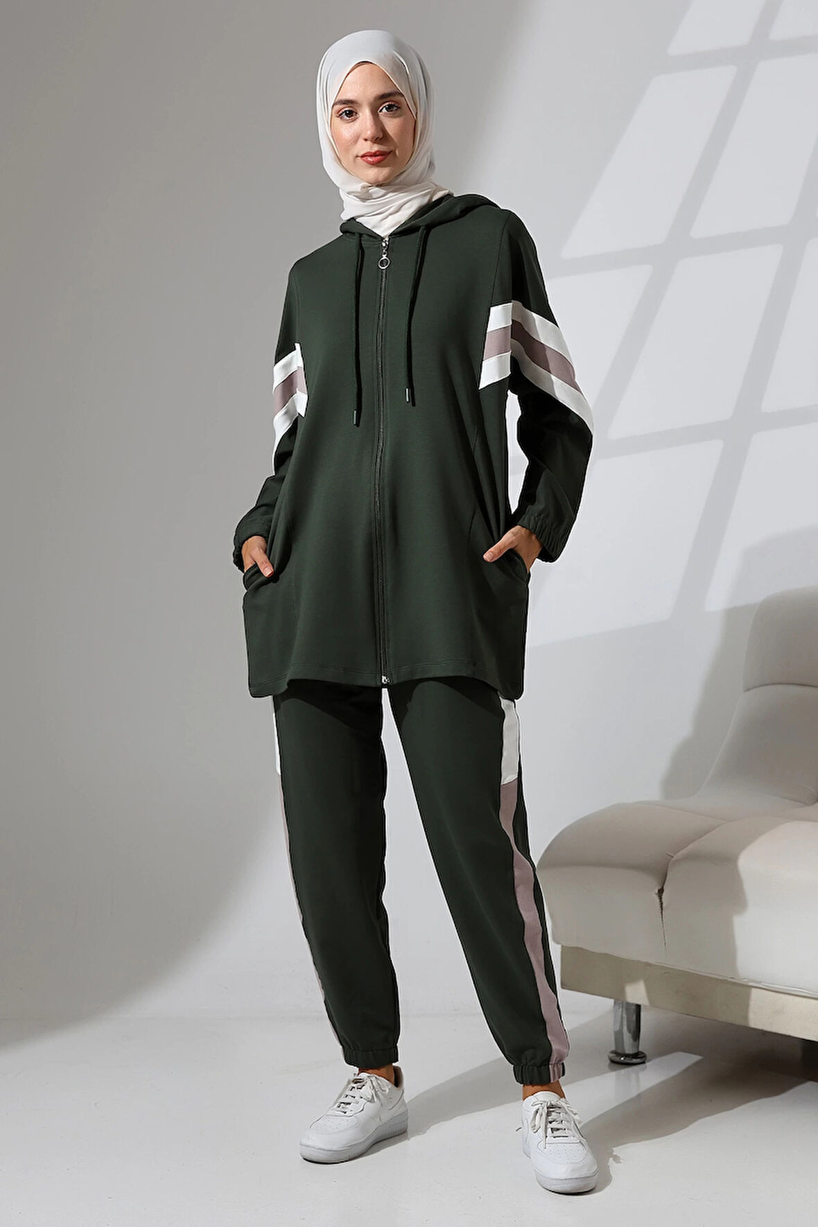 Kadın Mevsimlik Penye Alt Üst Spor ve Rahat Tesettür Takım