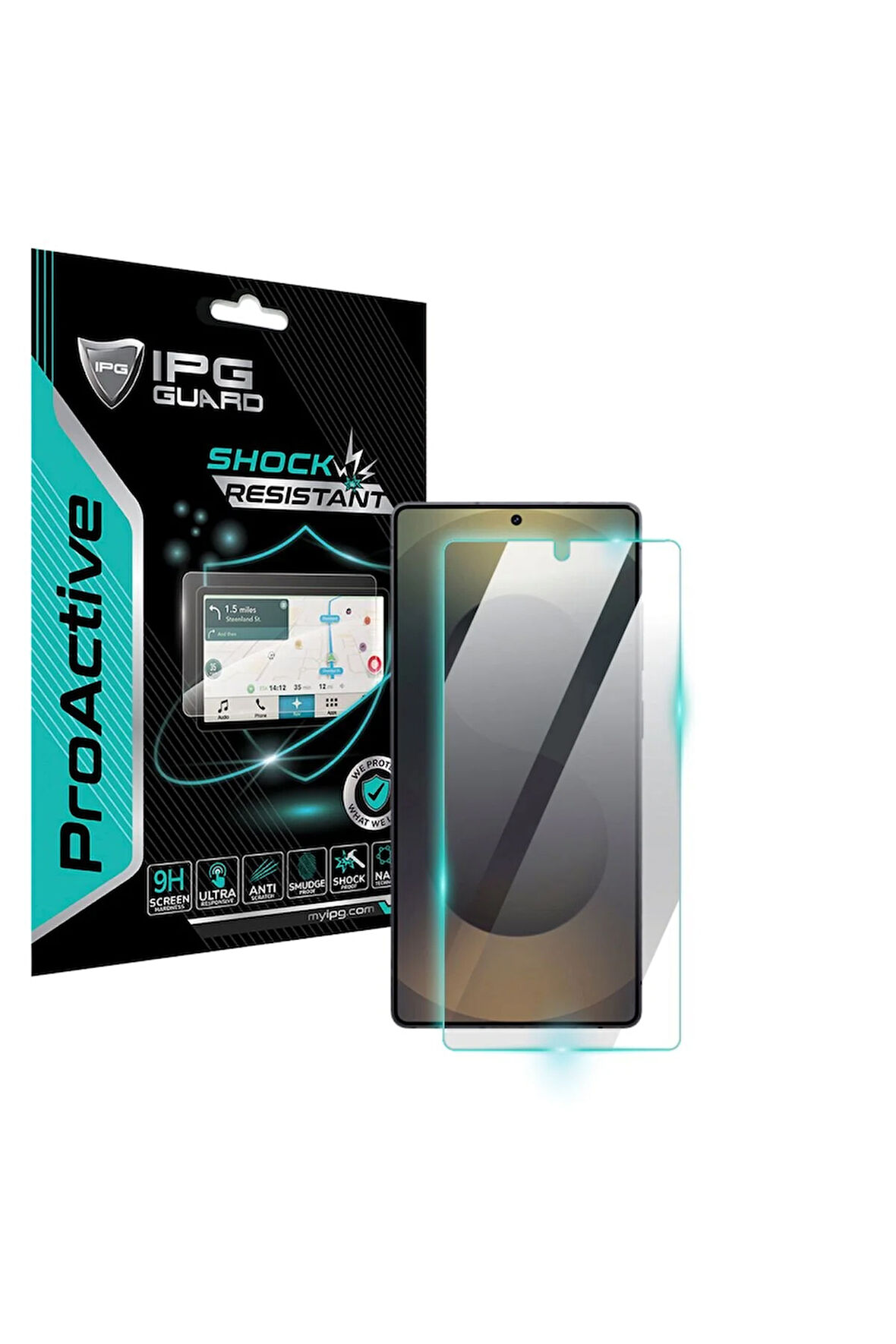 Samsung Galaxy S25 Ultra için 9H Nano IPG ProActive Ekran Koruyucu, Pürüzsüz Cam Bitiş,