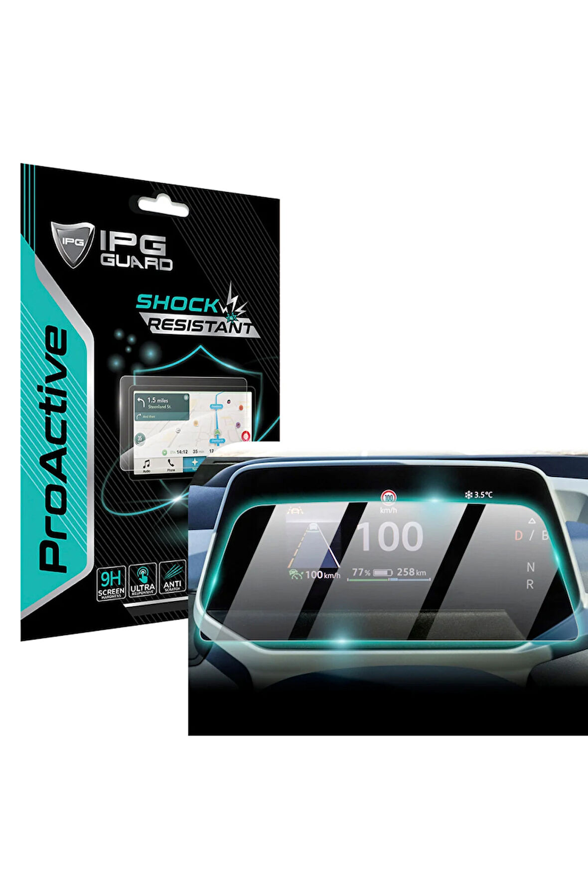 Volkswagen 2024 ID.3 / ID.4 / ID.6 Crozz 5.3 Inch Gösterge Paneli için IPG ProActive Ekran Koruyucu