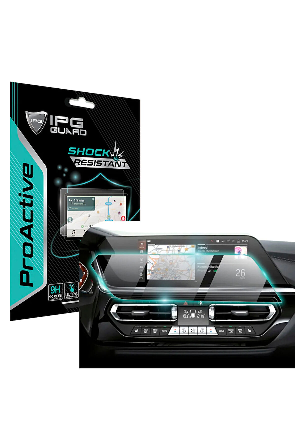 BMW 2024 Z4 Roadster - sDrive30i 10.25 Inch Navigasyon için 9H Nano IPG ProActive Ekran Koruyucu.