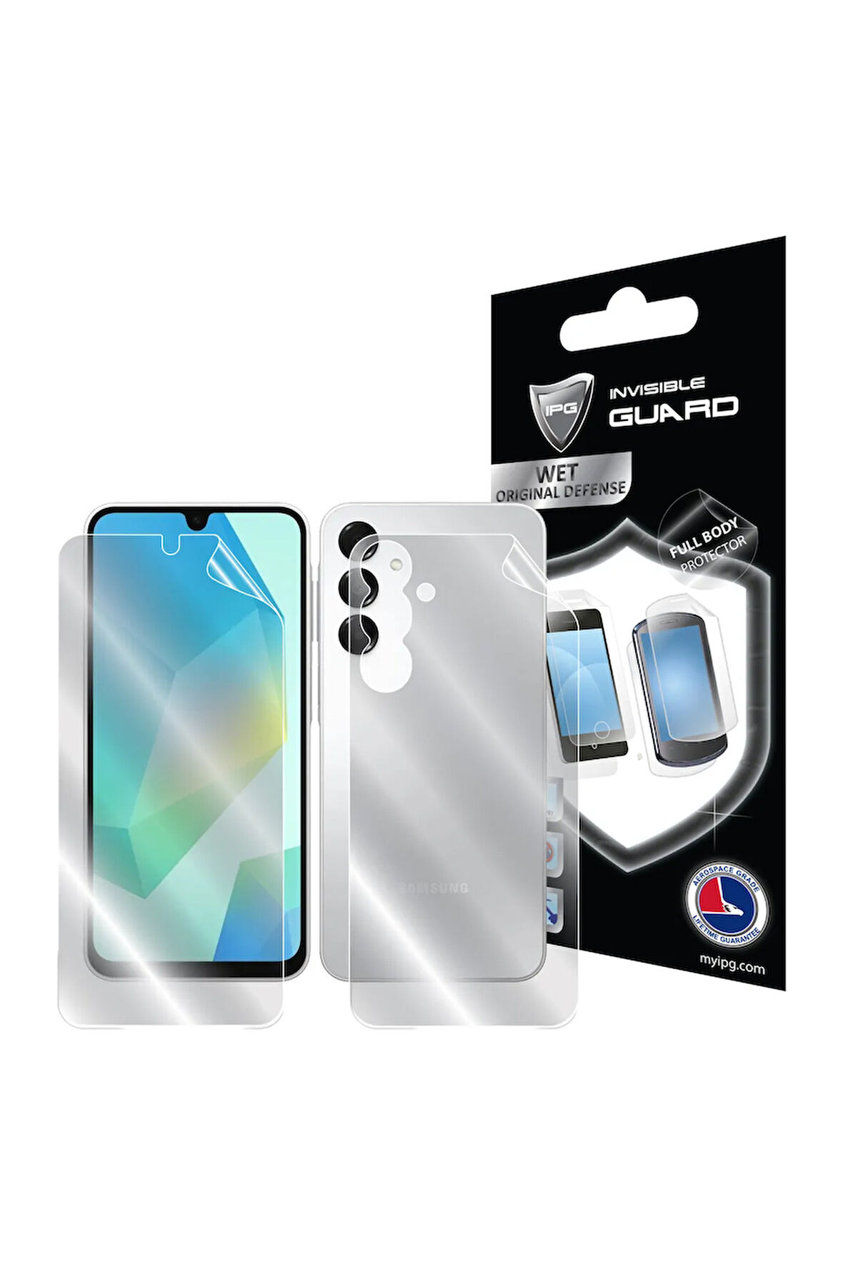 Samsung Galaxy A16 için IPG Hydrogel Tam Kaplama (Ekran+Arka Koruma))